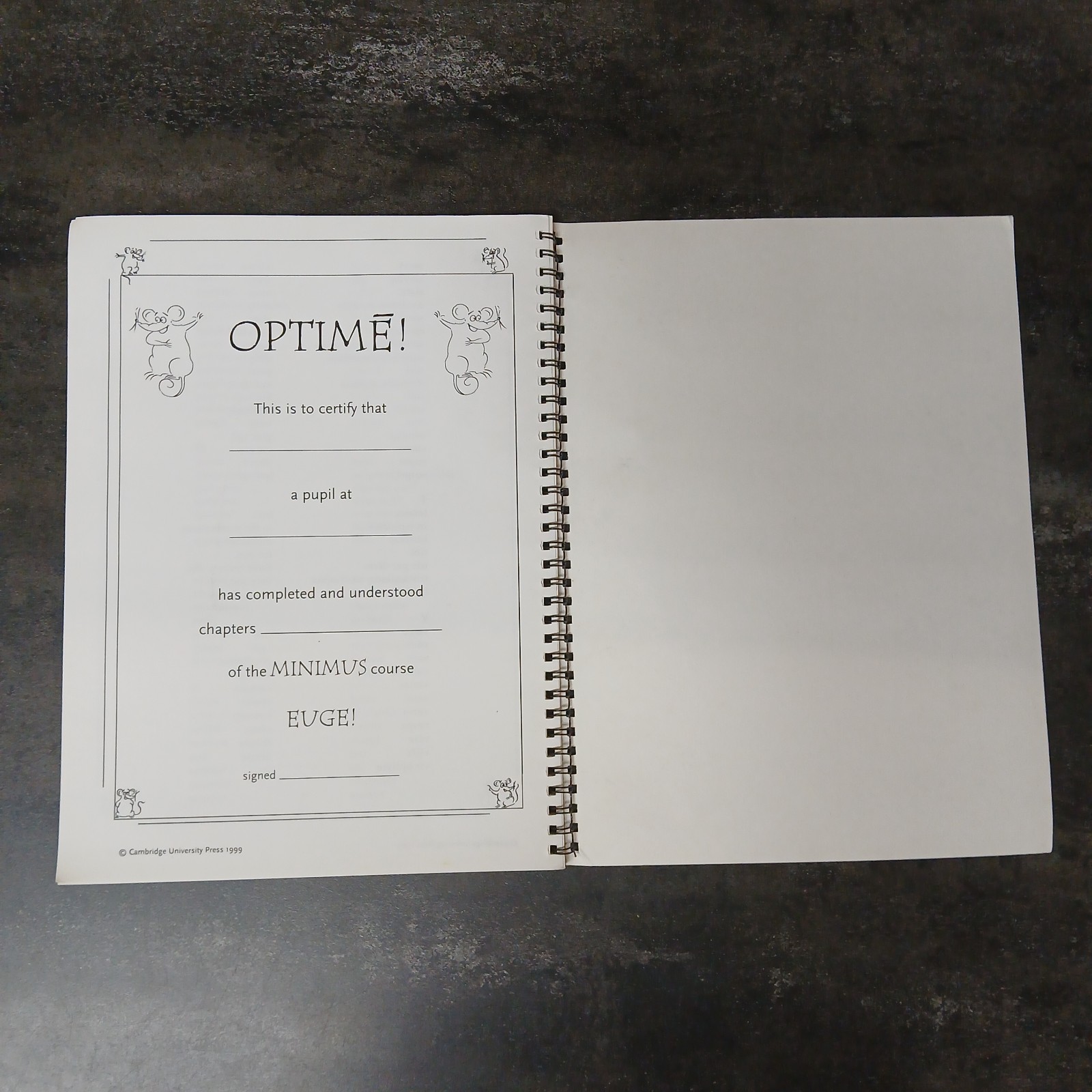 Cambridge Minimus: Starting Out in Latin Teacher’s Resource Book Spiral 2004