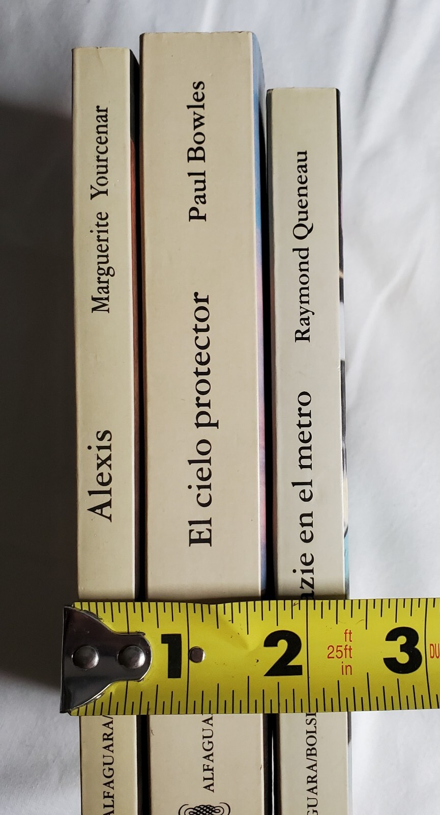 Spanish vintage books Lot of 3 Authors Bowles Queneau Yourcenar paperback