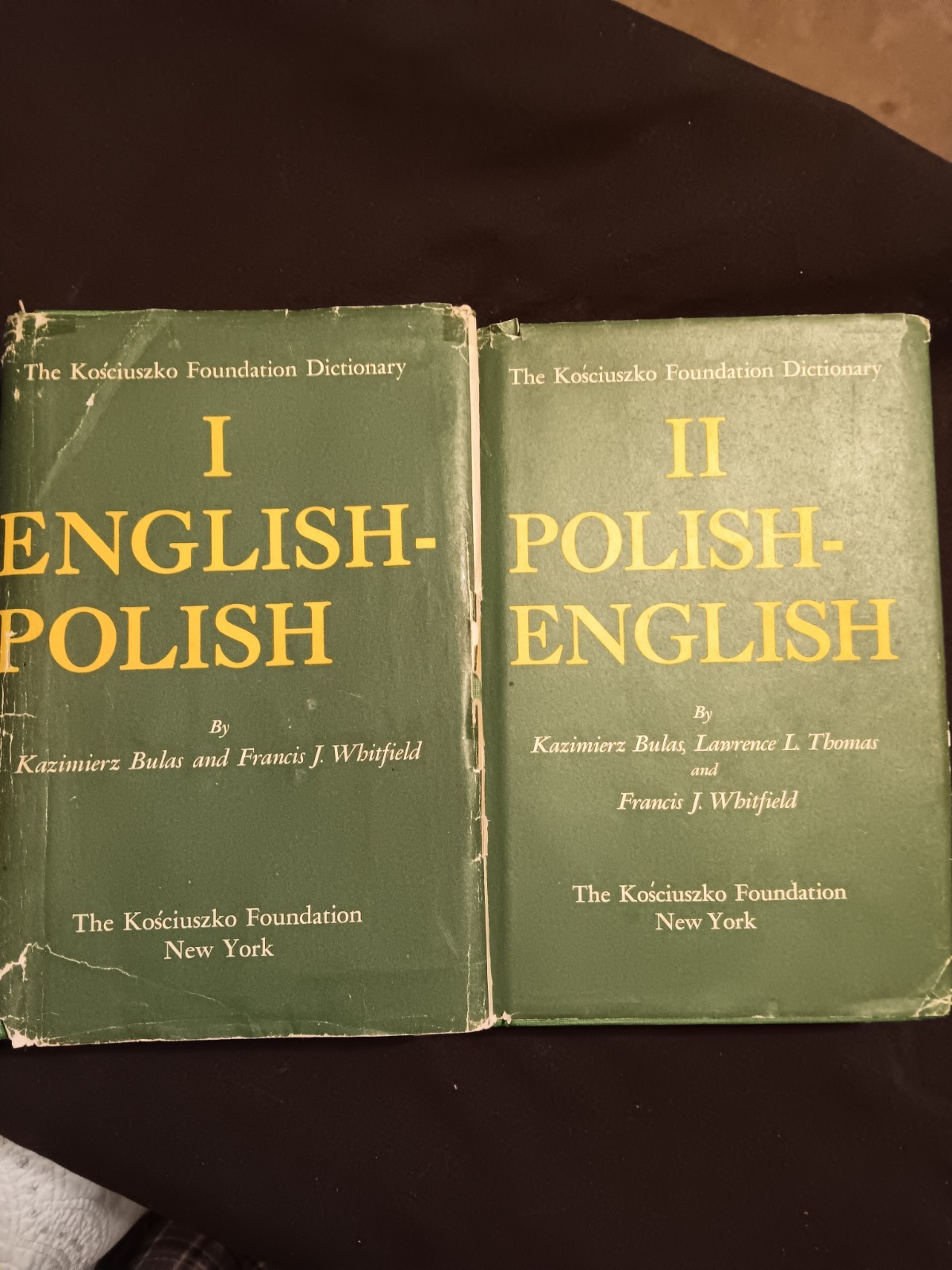 Kosciusko Foundation English-Polish/Polish-English Dictionary vol 1, 2 HC DJ VG