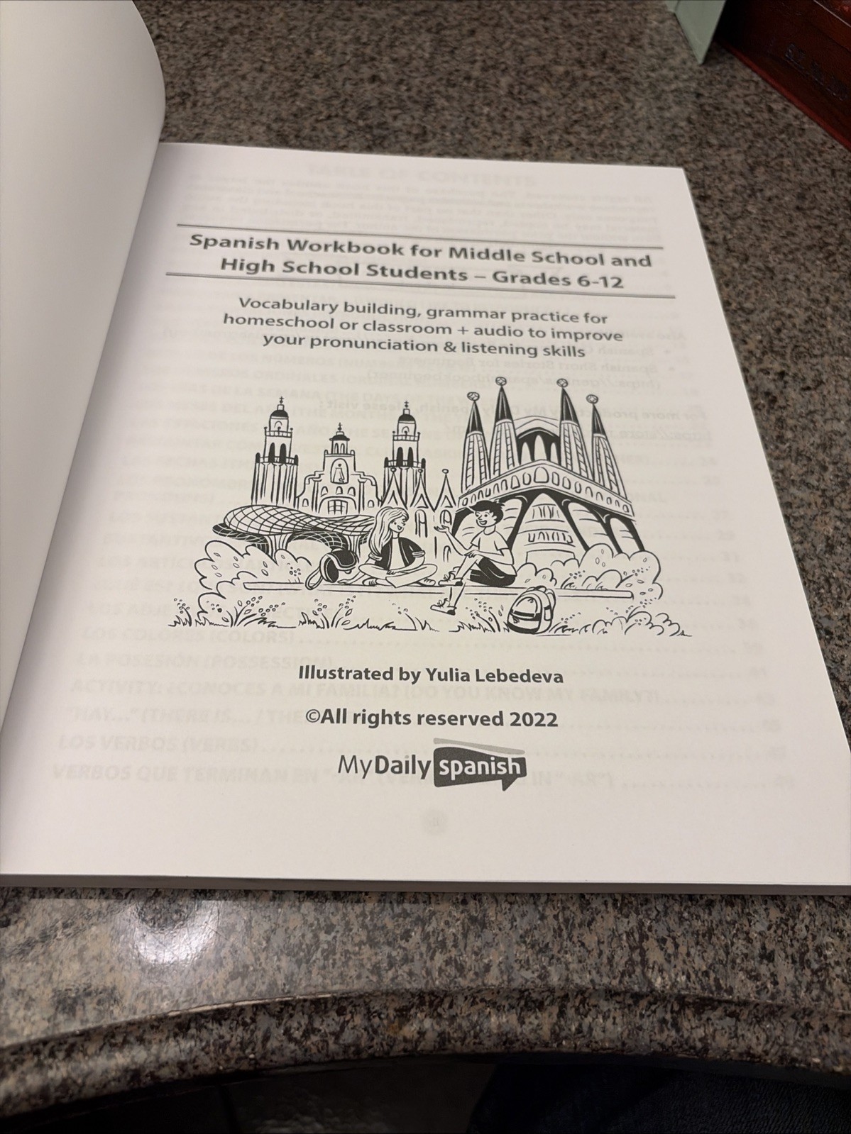 Spanish Workbook for Middle School and High School Students – Grades 6-12: Vocab