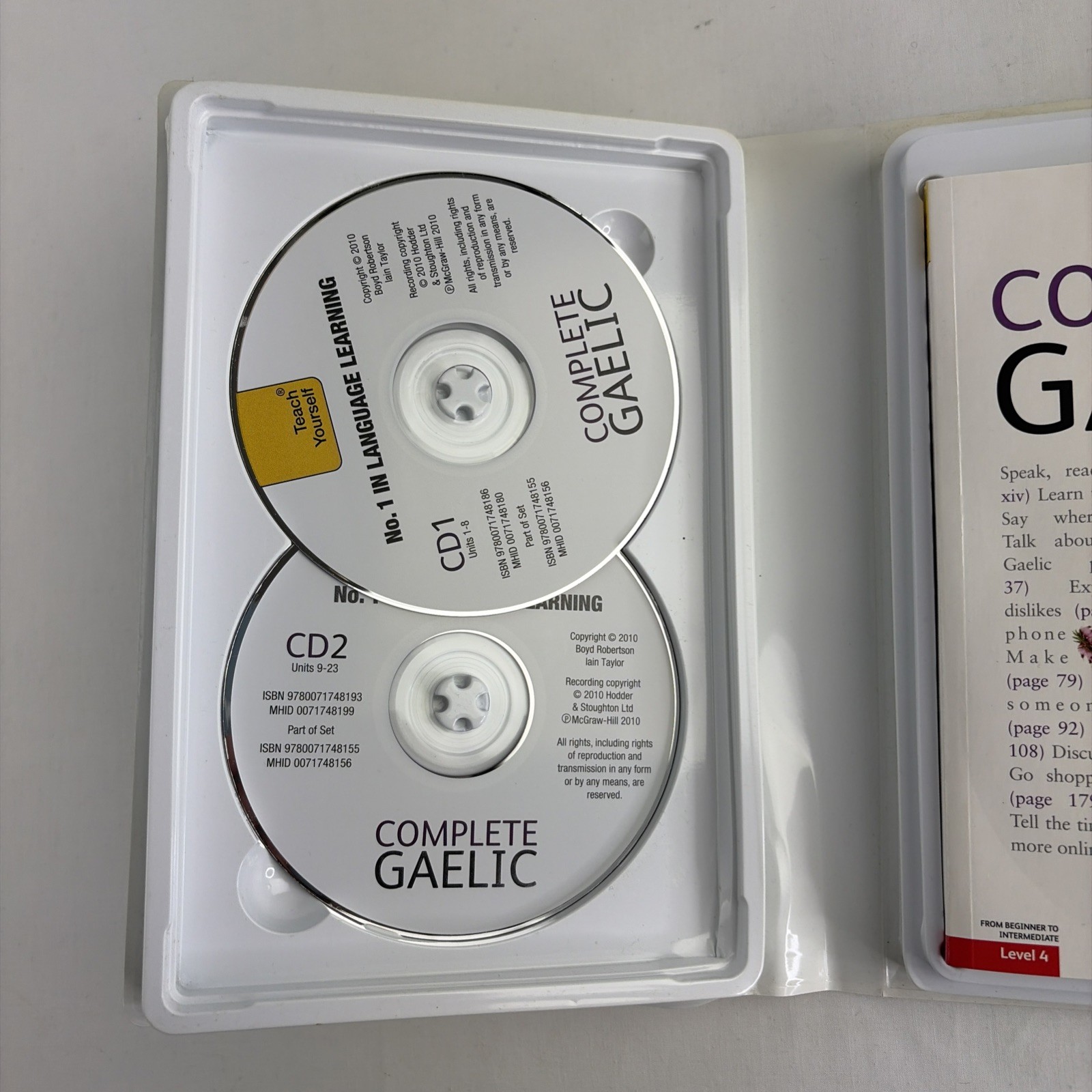 Teach Yourself Complete Gaelic: Level 4 Beginner Intermediate 2 CD Book FLAWLESS
