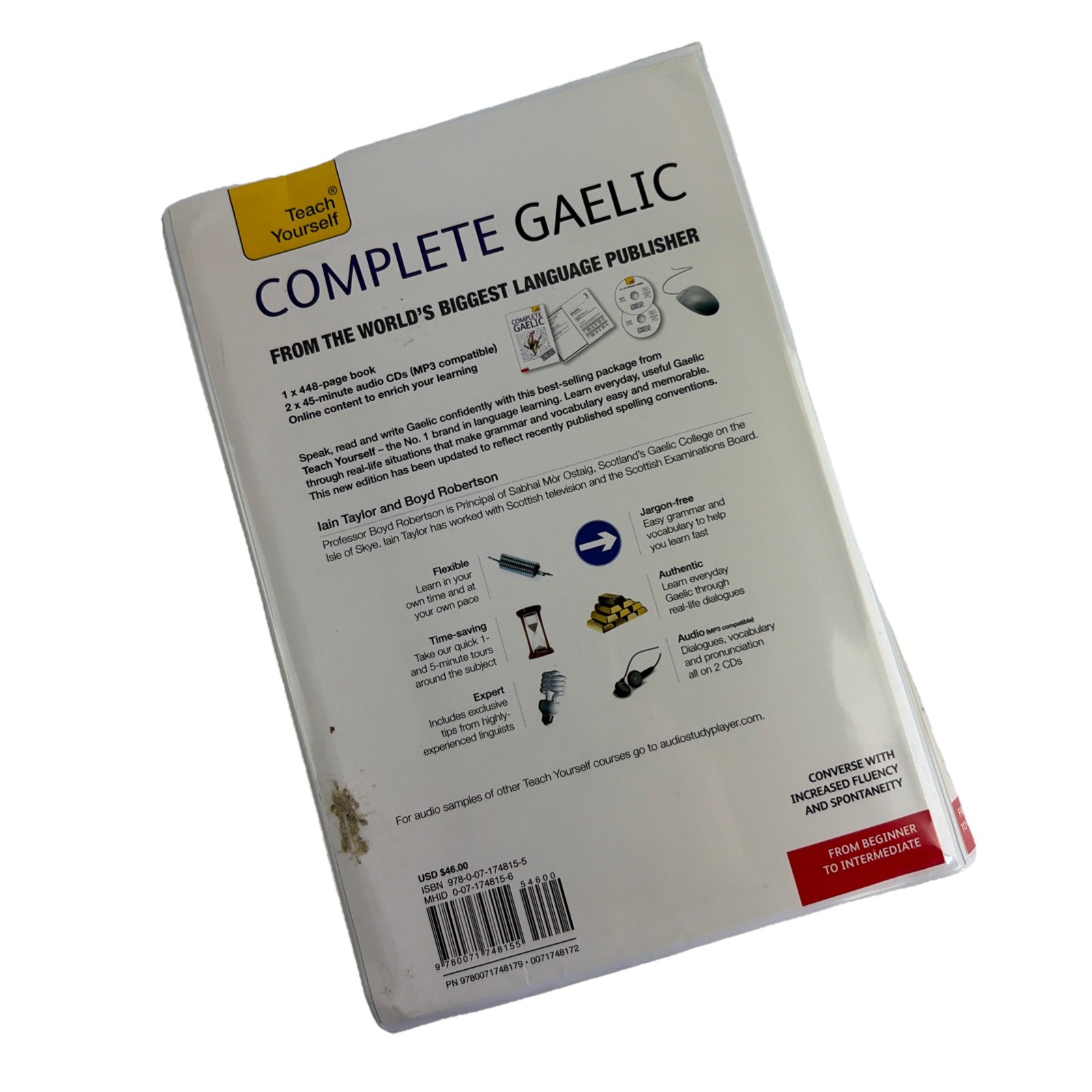 Teach Yourself Complete Gaelic: Level 4 Beginner Intermediate 2 CD Book FLAWLESS