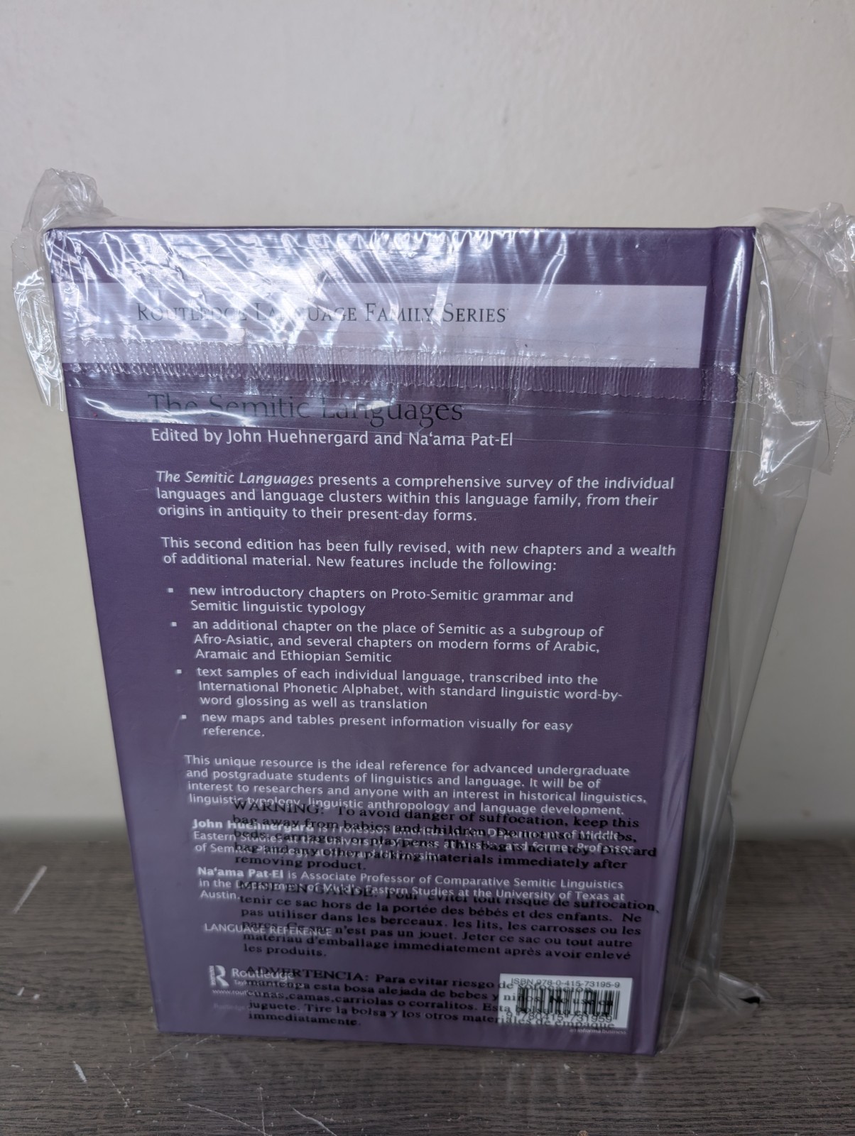 Routledge Language Family Ser.: The Semitic Languages by Na’ama Pat-El 2019 New