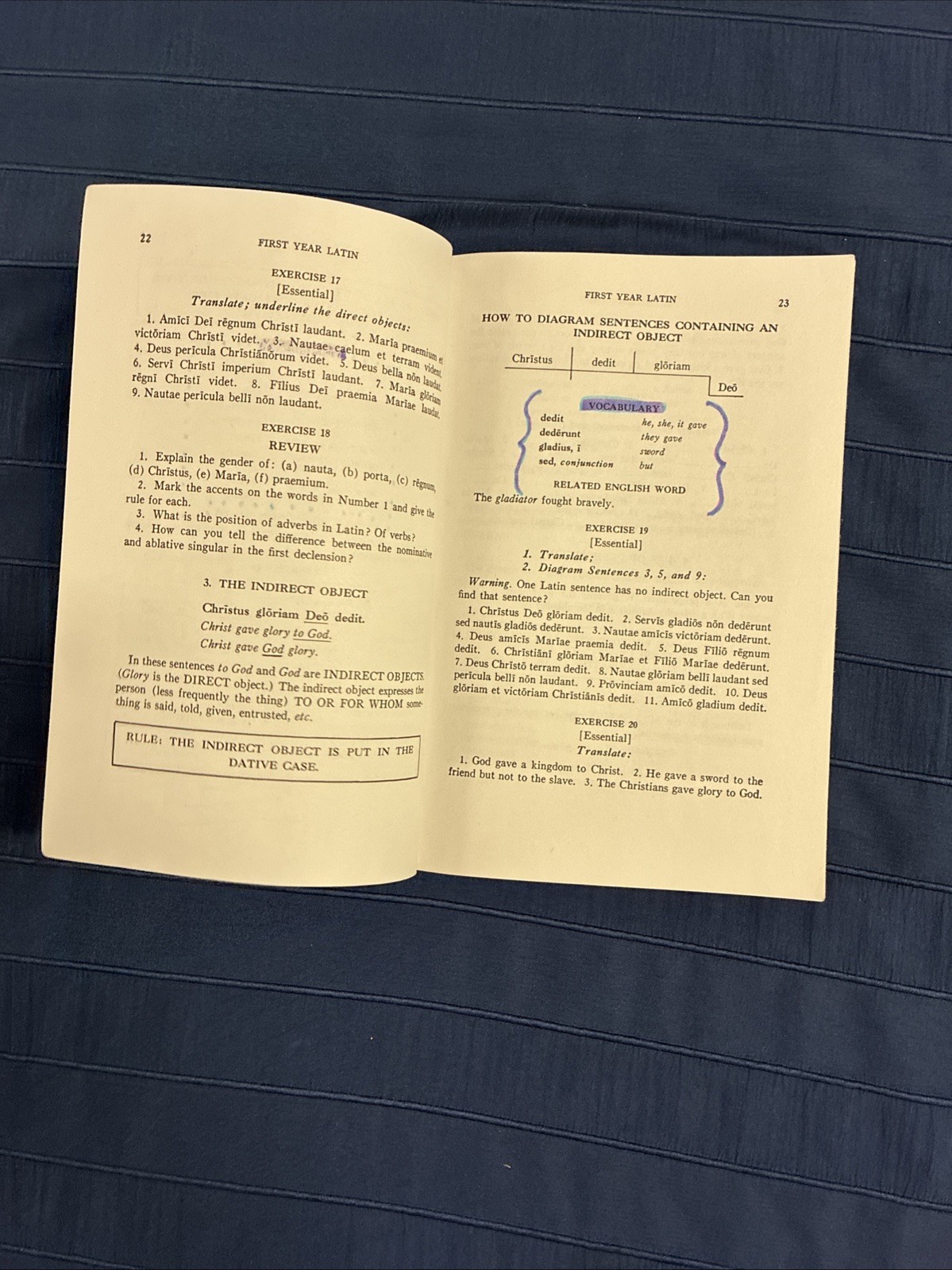 Henle Latin Set – FIRST Year – Text, Key and Grammar Book