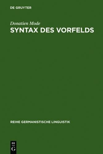 Donatien Mode Syntax des Vorfelds (Hardback)
