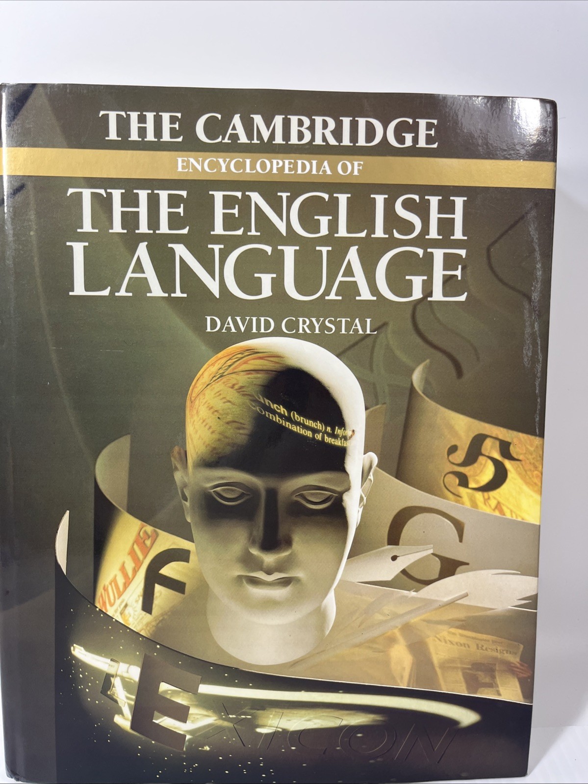 The Cambridge Encyclopedia of the English Language By David Cry Hardcover HCDJ
