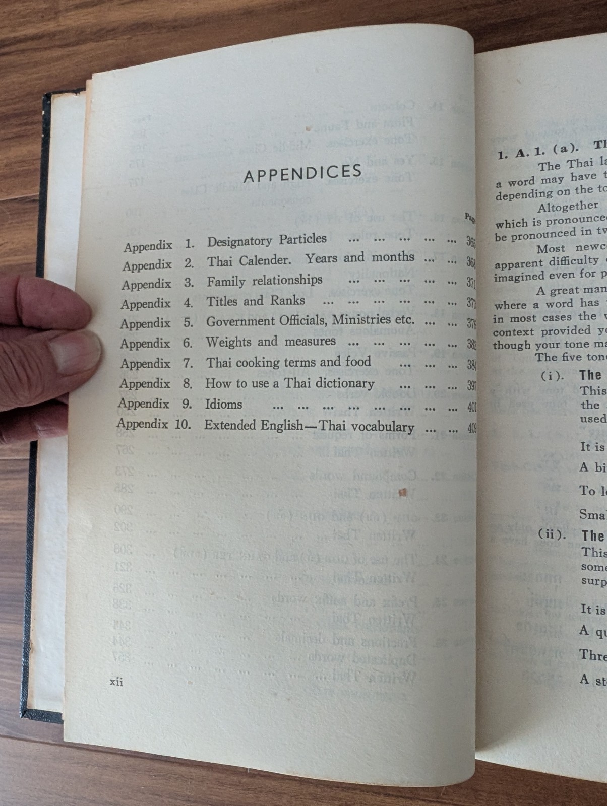 The Fundamentals of the Thai Language 3rd Ed 1964 Hardcover