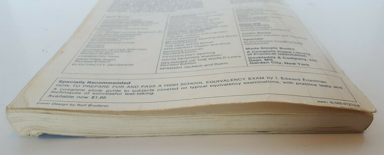 Vintage 1955 Spanish Made Simple Books by Eugene Jackson & Antonio Rubio