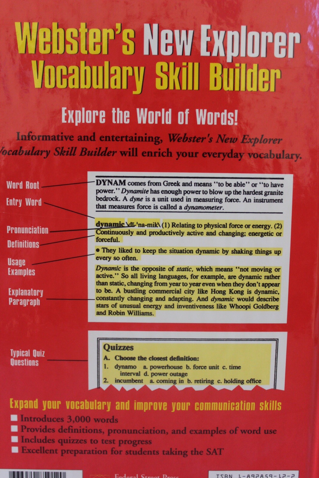 Webster’s New Explorer Vocabulary Skill Builder – Created by Merriam-Webster