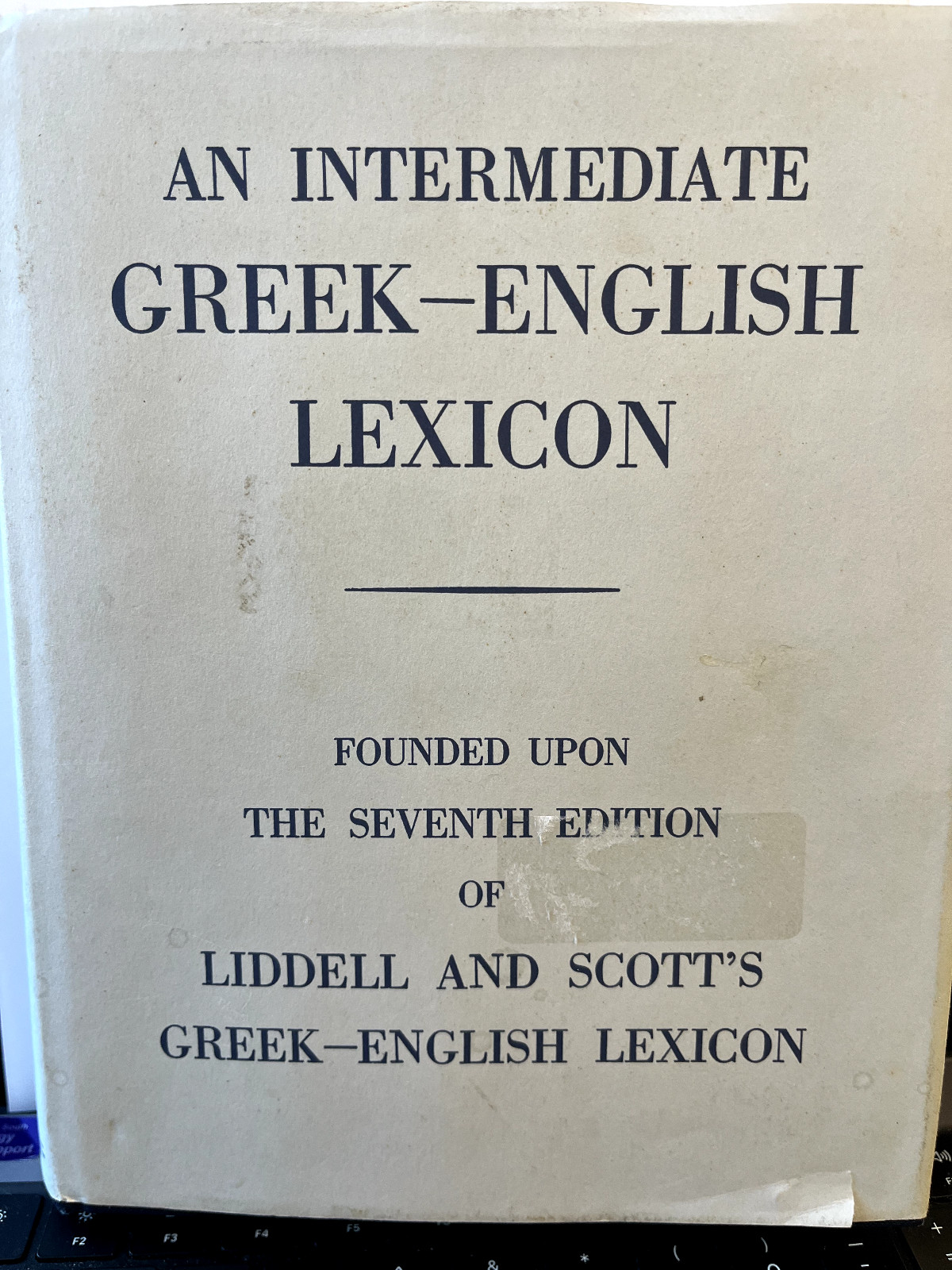 An Intermediate Greek-English Lexicon by Robert Scott (1945, Hardcover)