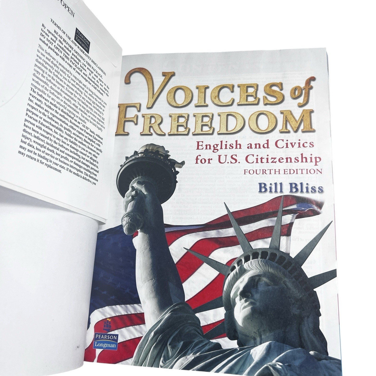 Voices of Freedom: English and Civics for US Citizenship 4th Ed Bill Bliss w/CDs