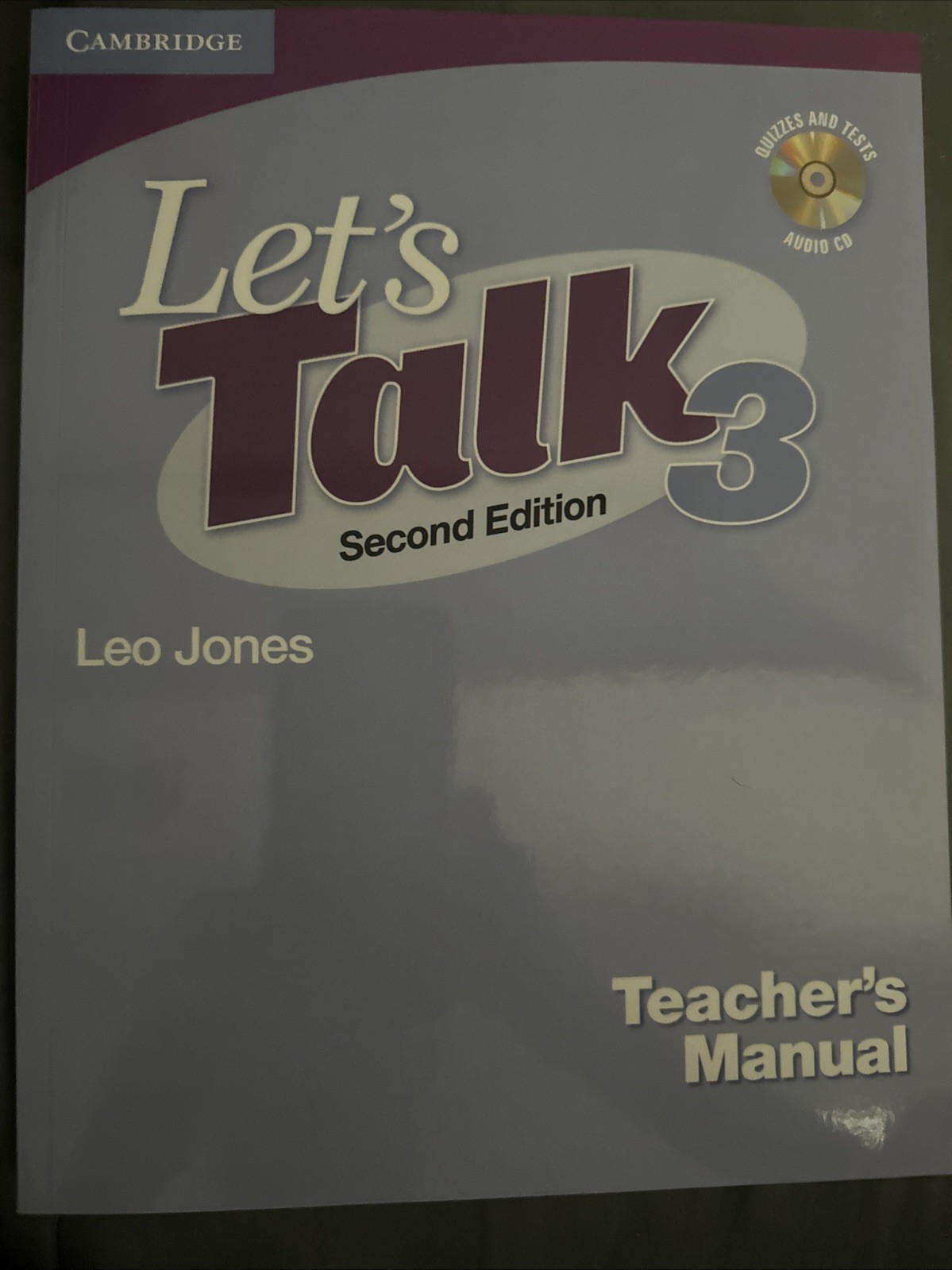 Let’s Talk Level 3 Teacher’s Manual with Audio CD by Leo Jones (English) Paperba