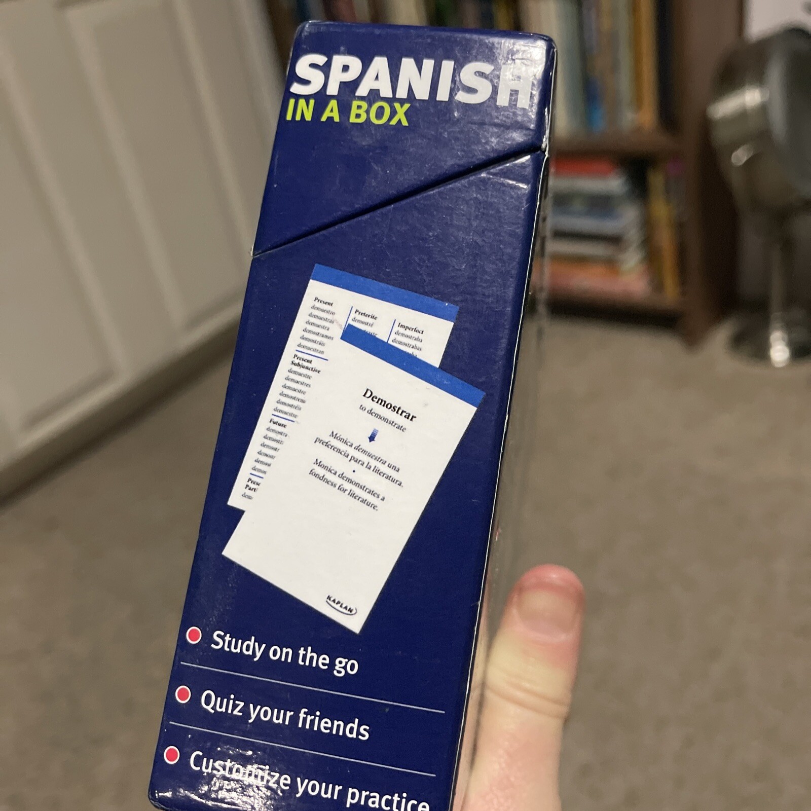 Kaplan Spanish in a Box (Spanish Edition) – Cards By Kaplan – VERY GOOD