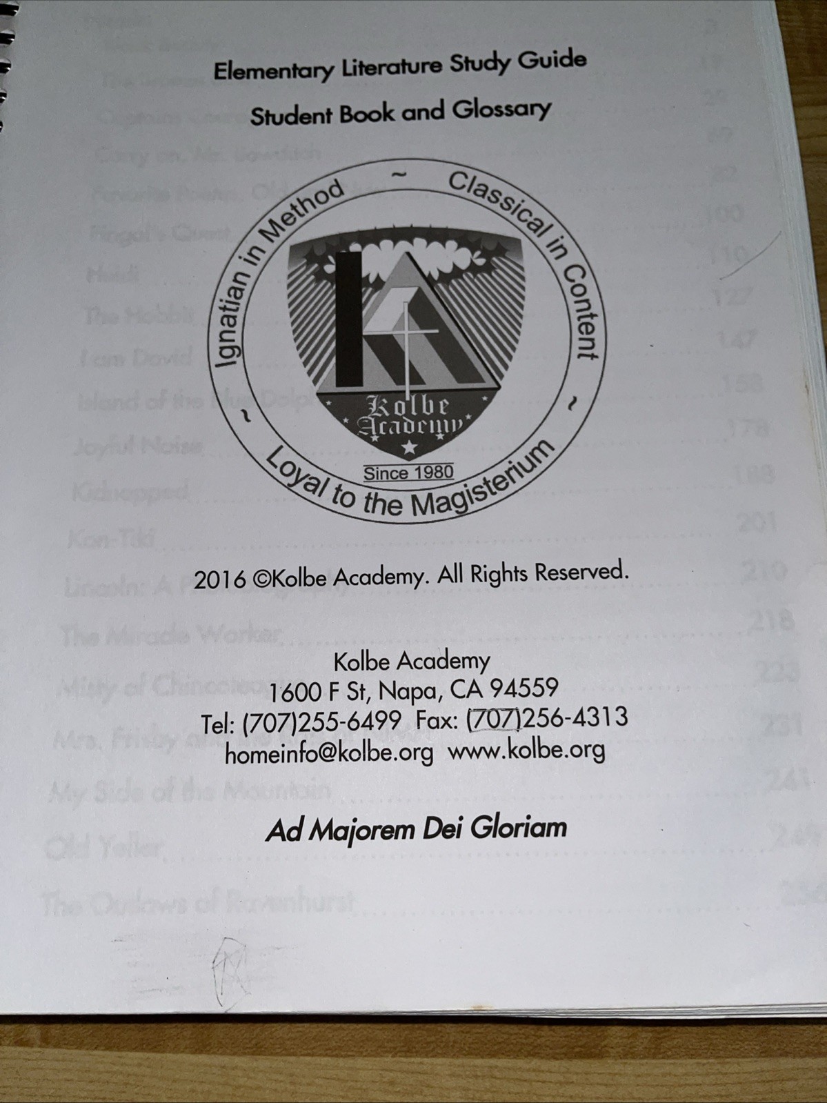 Kolbe Academy Elementary English Student book And Teacher Book