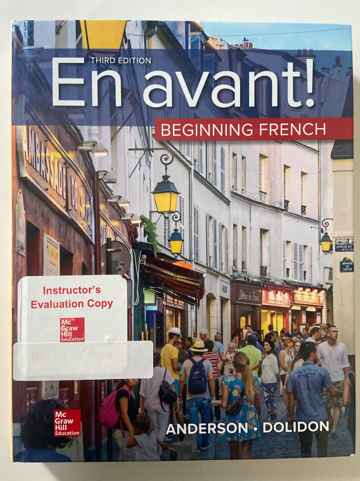 En avant! Beginning French 3rd Third Edition Hardcover ~ VERY GOOD