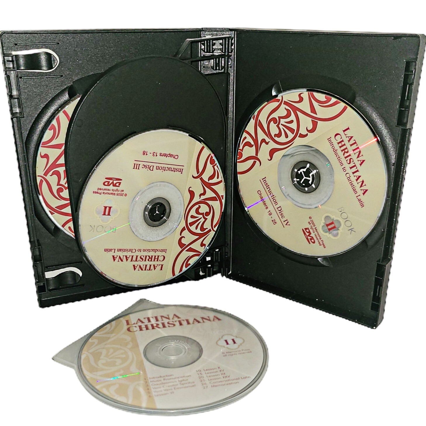 Latina Christiana Book II Introduction to Latin Instructional Language 4 DVD Set