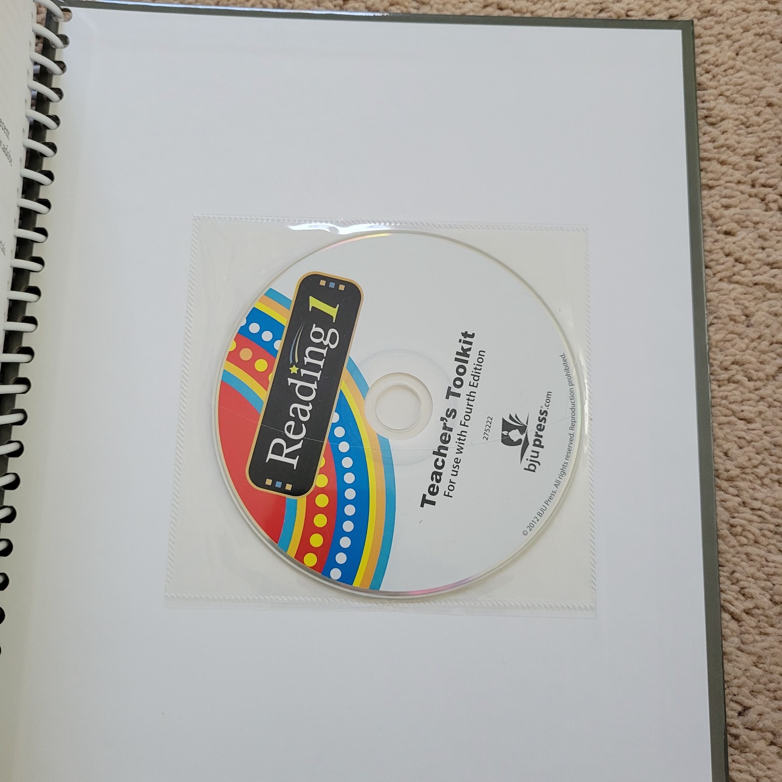 BJU Press Reading 1, 4th Edition Teacher Edition With Cd