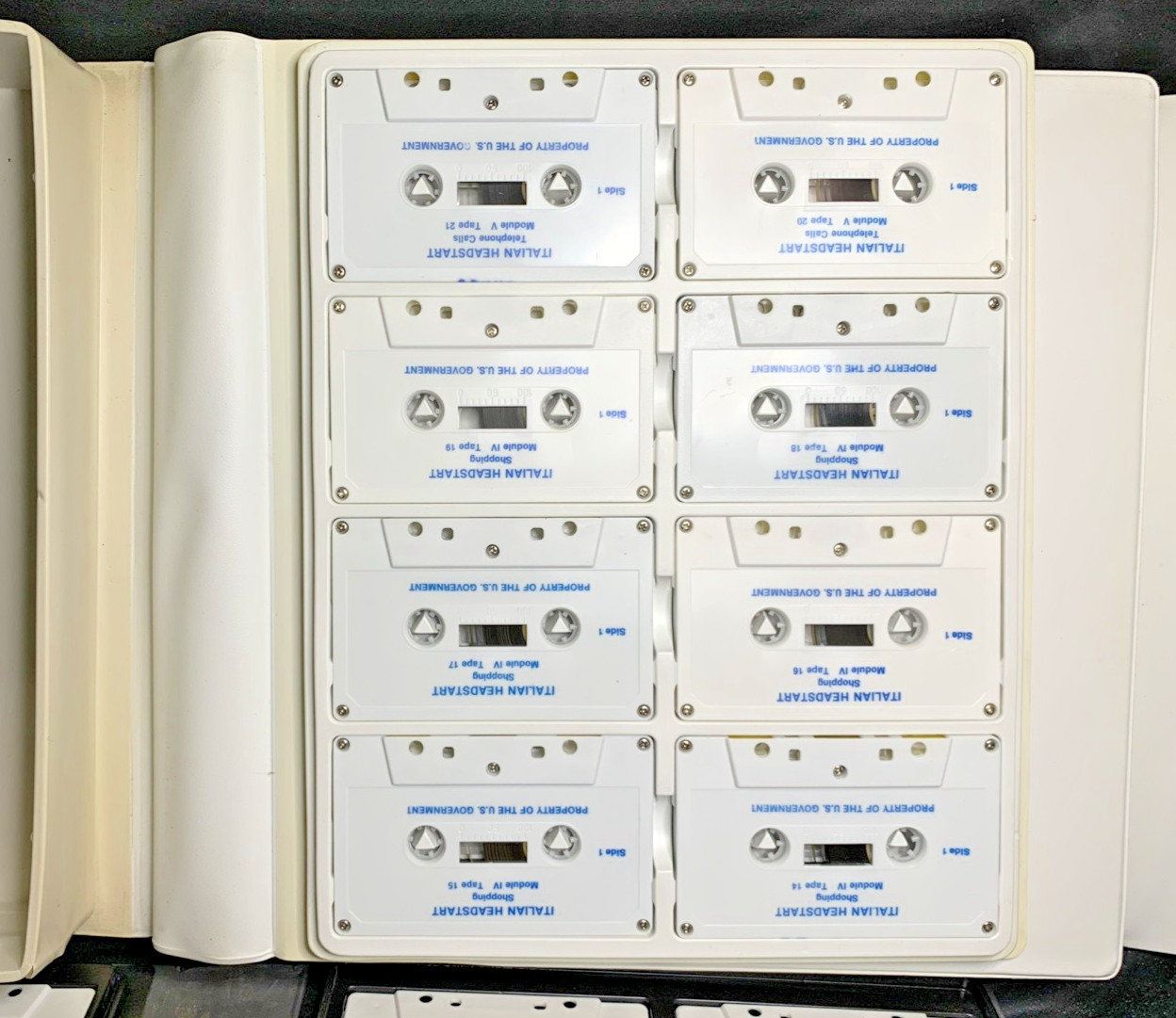 Italian Headstart Defense & Foreign Service Audio Cassettes 1st Edition 1985