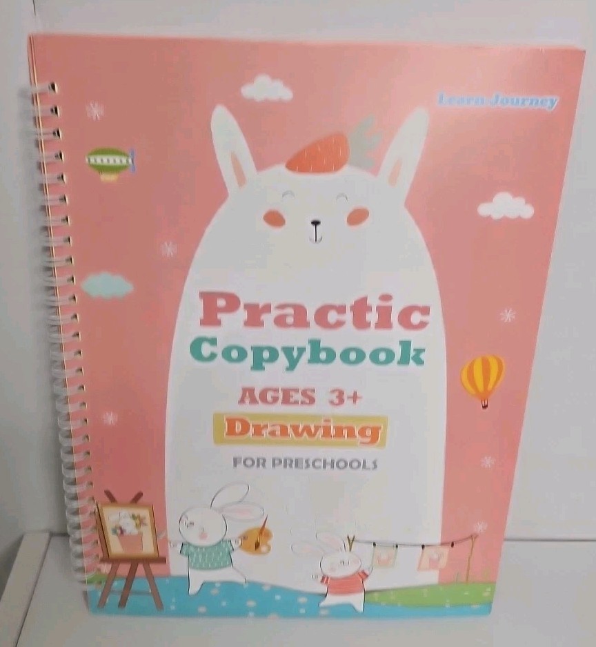 Learn-Journey 4 Practice Copybook Reusable Writing Practice Books Bag Pens Kit