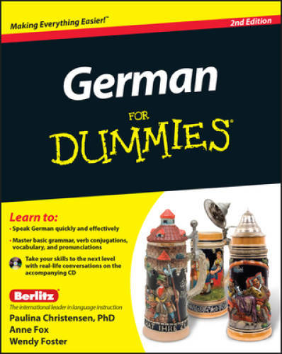 German For Dummies, (with CD) – Paperback By Christensen, Paulina – GOOD