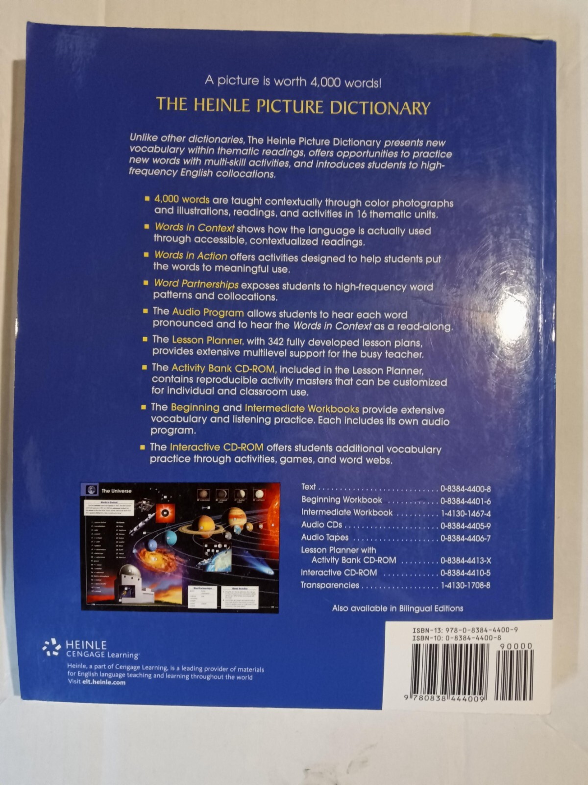 The Heinle Picture Dictionary ESL text Heinle Cengage Learning (2004, paperback)