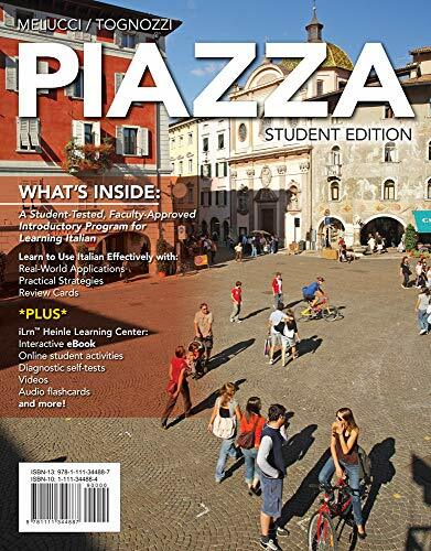 Piazza (with iLrn Heinle Learning Center, 4 terms (24 months) Printed Access…
