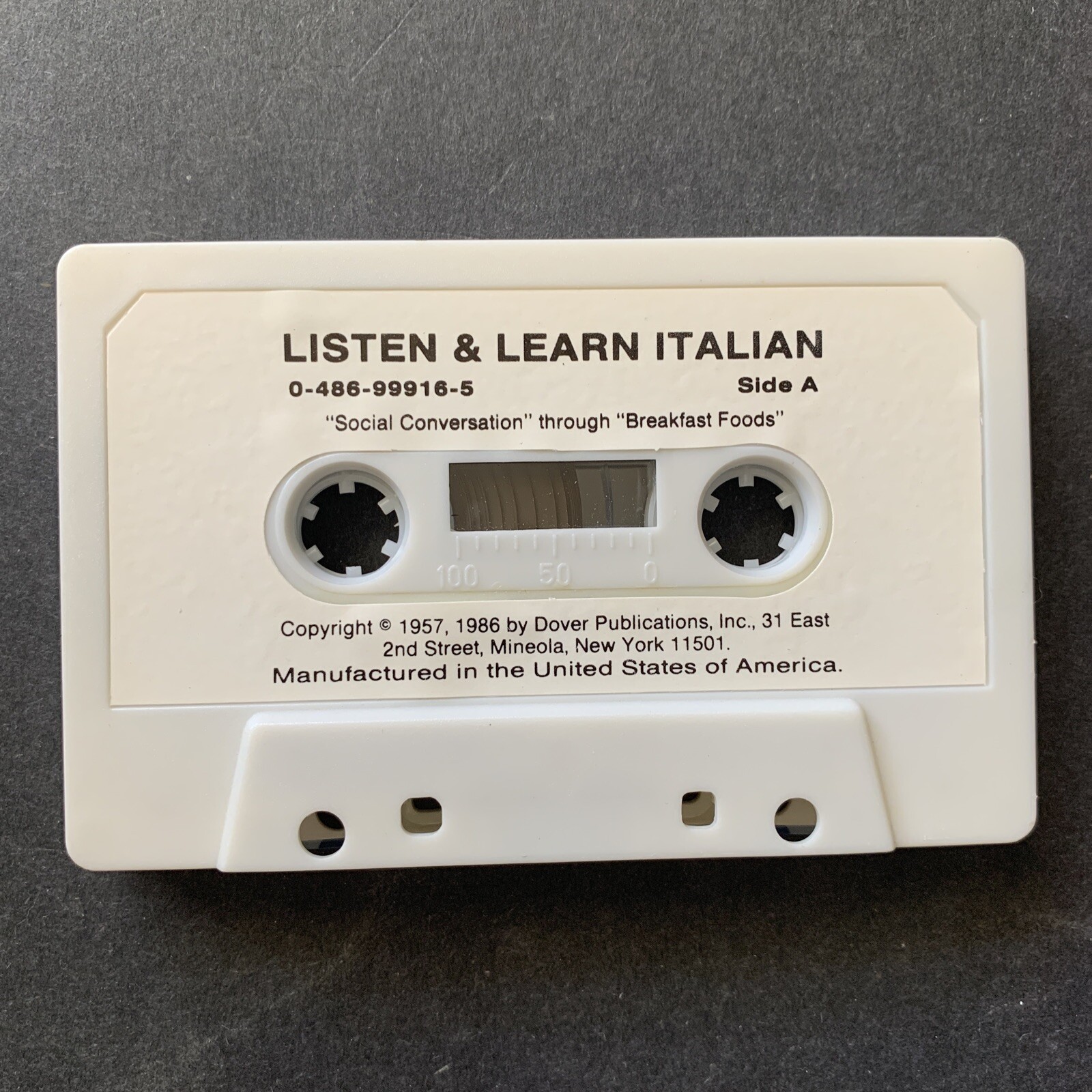 Listen & Learn Italian – Olga Ragusa – Cassette + Fully Indexed Manual