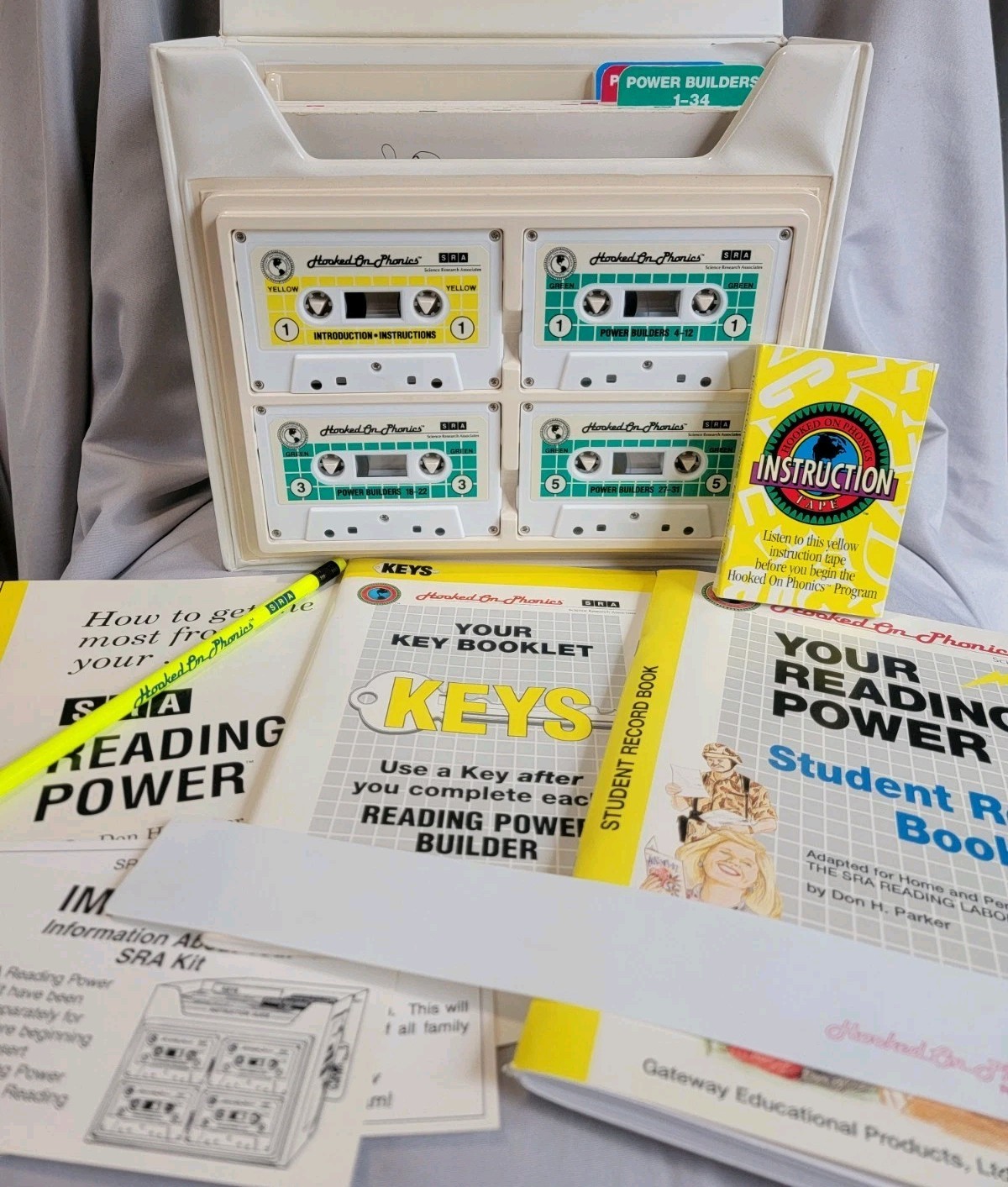 1992 Hooked On Phonics Your Reading Power Complete Set Cassette Tapes Learning