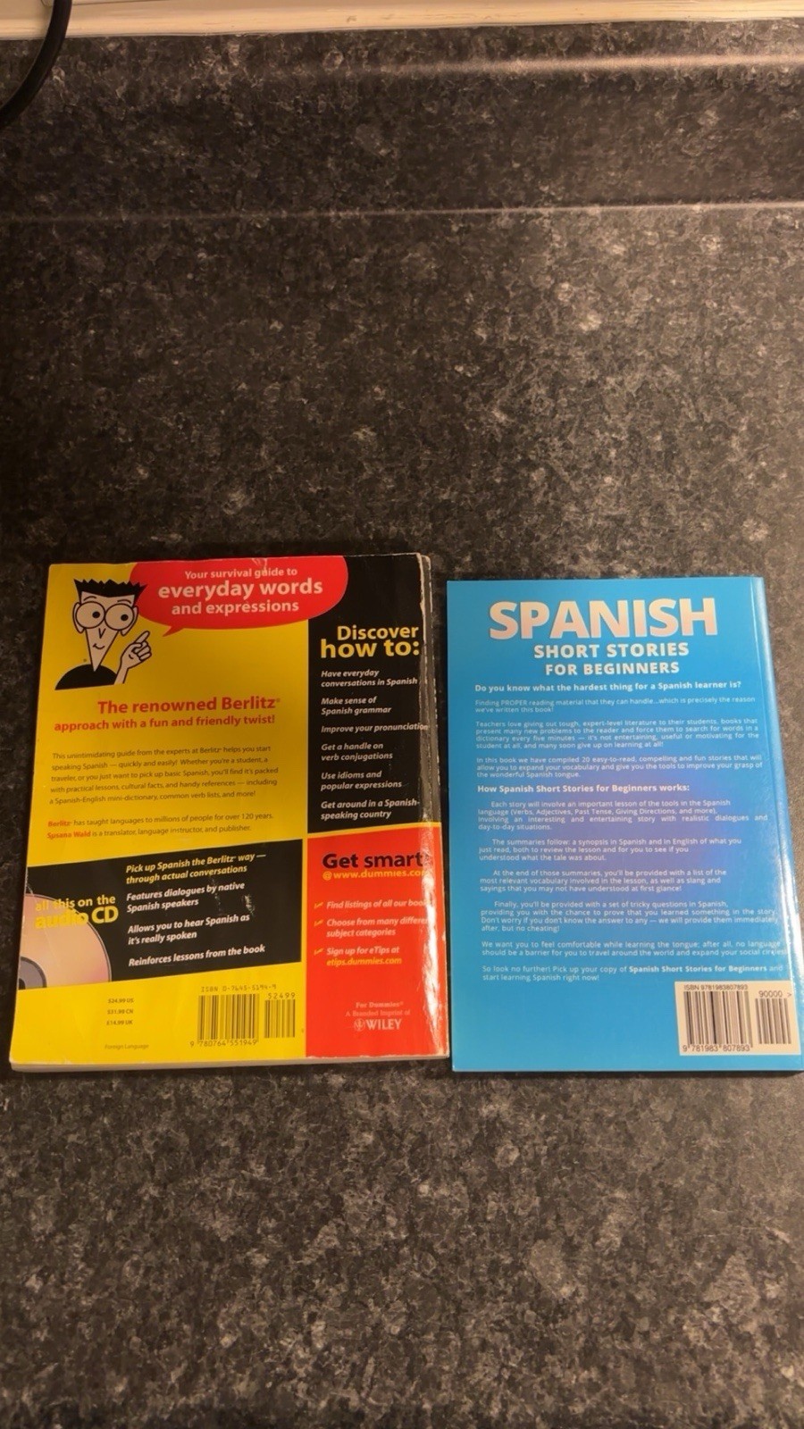 Wiley For Dummies Spanish for Dummies + Short Stories Beginners w/ Audio CD