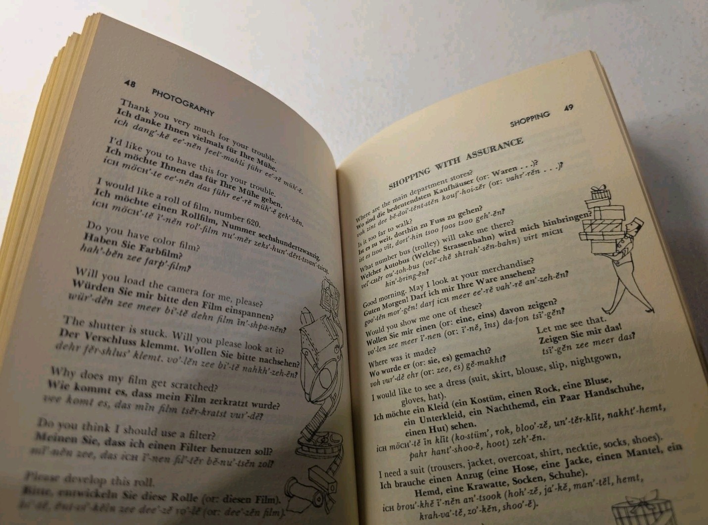 German in a Nutshell by Henry Regensteiner 1958, Vintage Paperback Book