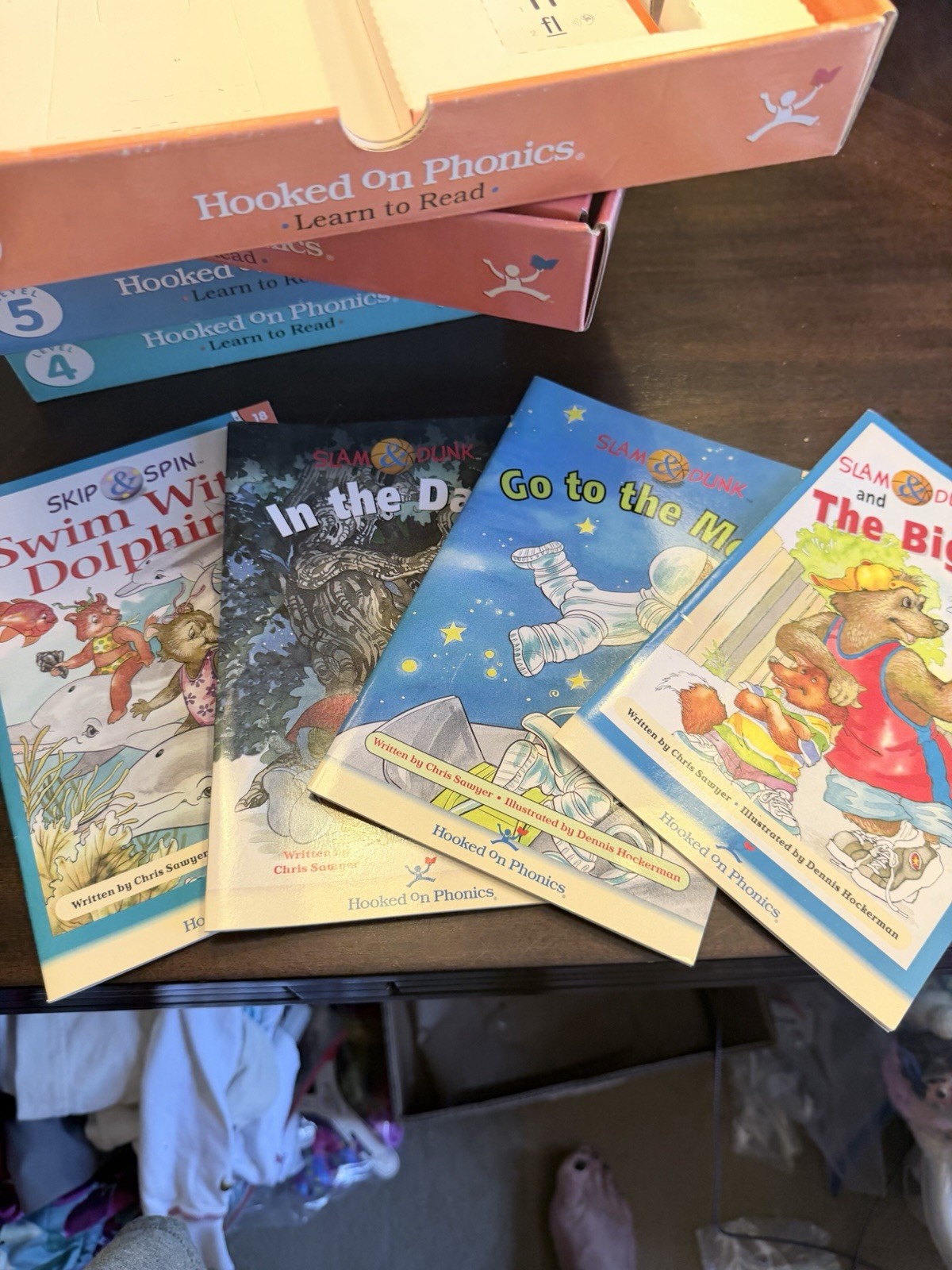Hooked on Phonics set Level 1-5 plus parents box cassette Box Games 1988