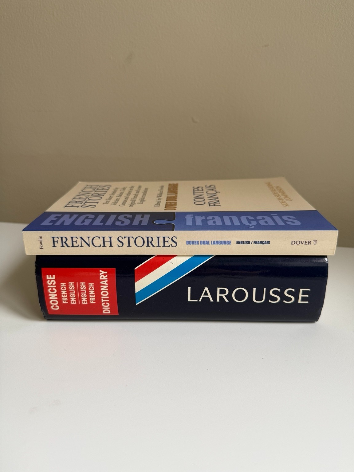 French Learning Bundle Larousse Dictionary + Stories Camus Maupassant