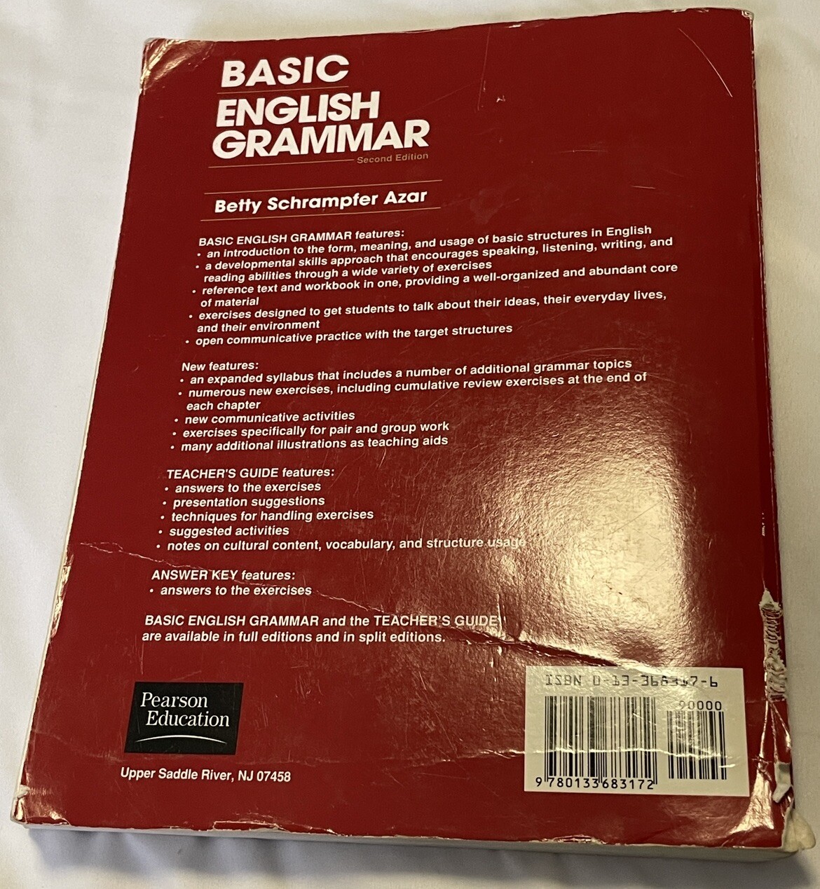 Basic English Grammar Second Edition Betty Schrampfer Azar