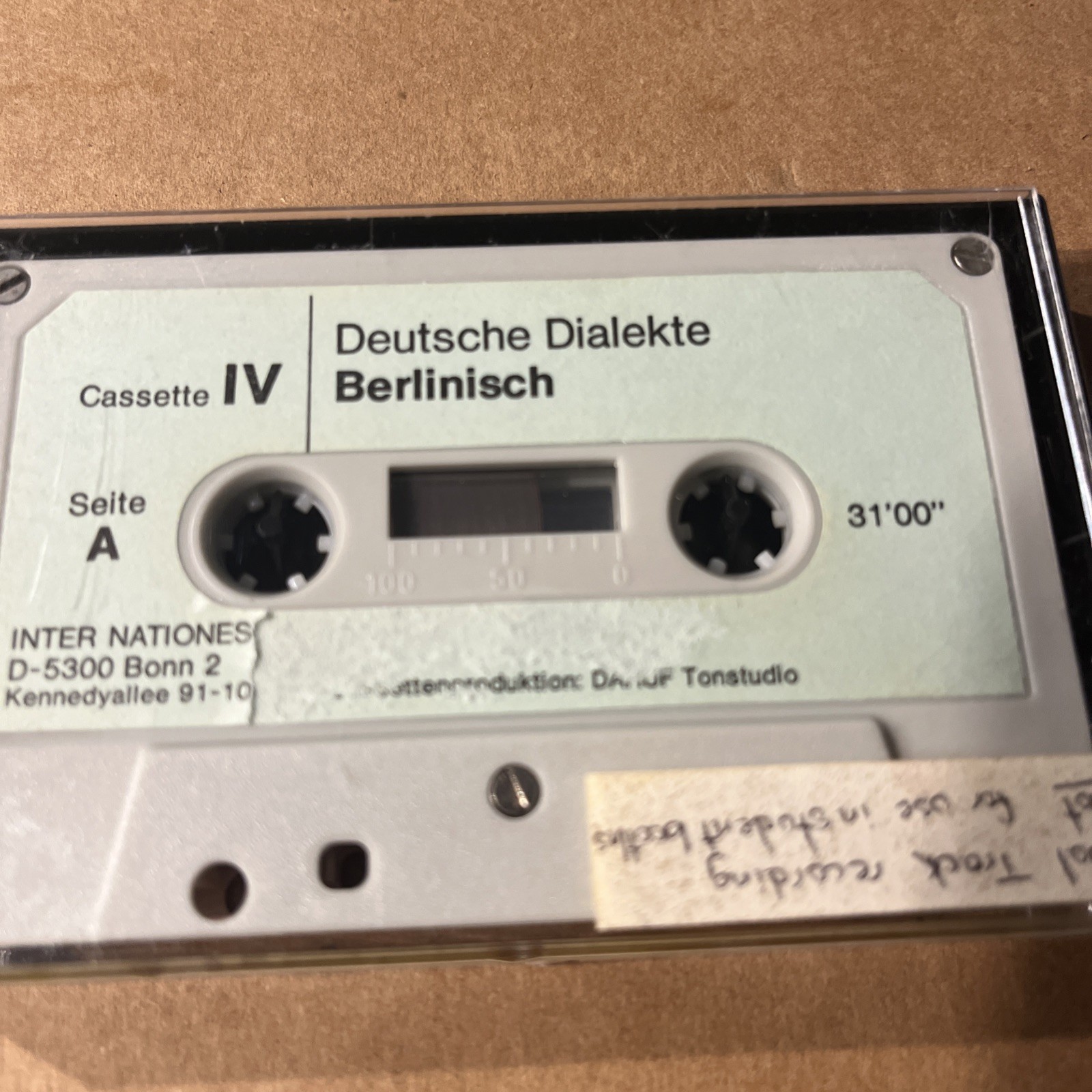 Deustsche Dialekte Cassettes 1 ~ 4 7 & 8 ( 6 in total )