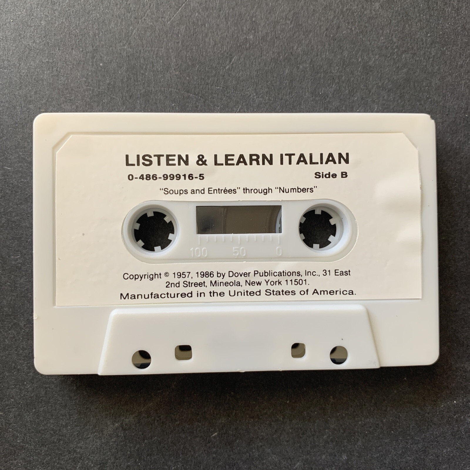 Listen & Learn Italian – Olga Ragusa – Cassette + Fully Indexed Manual