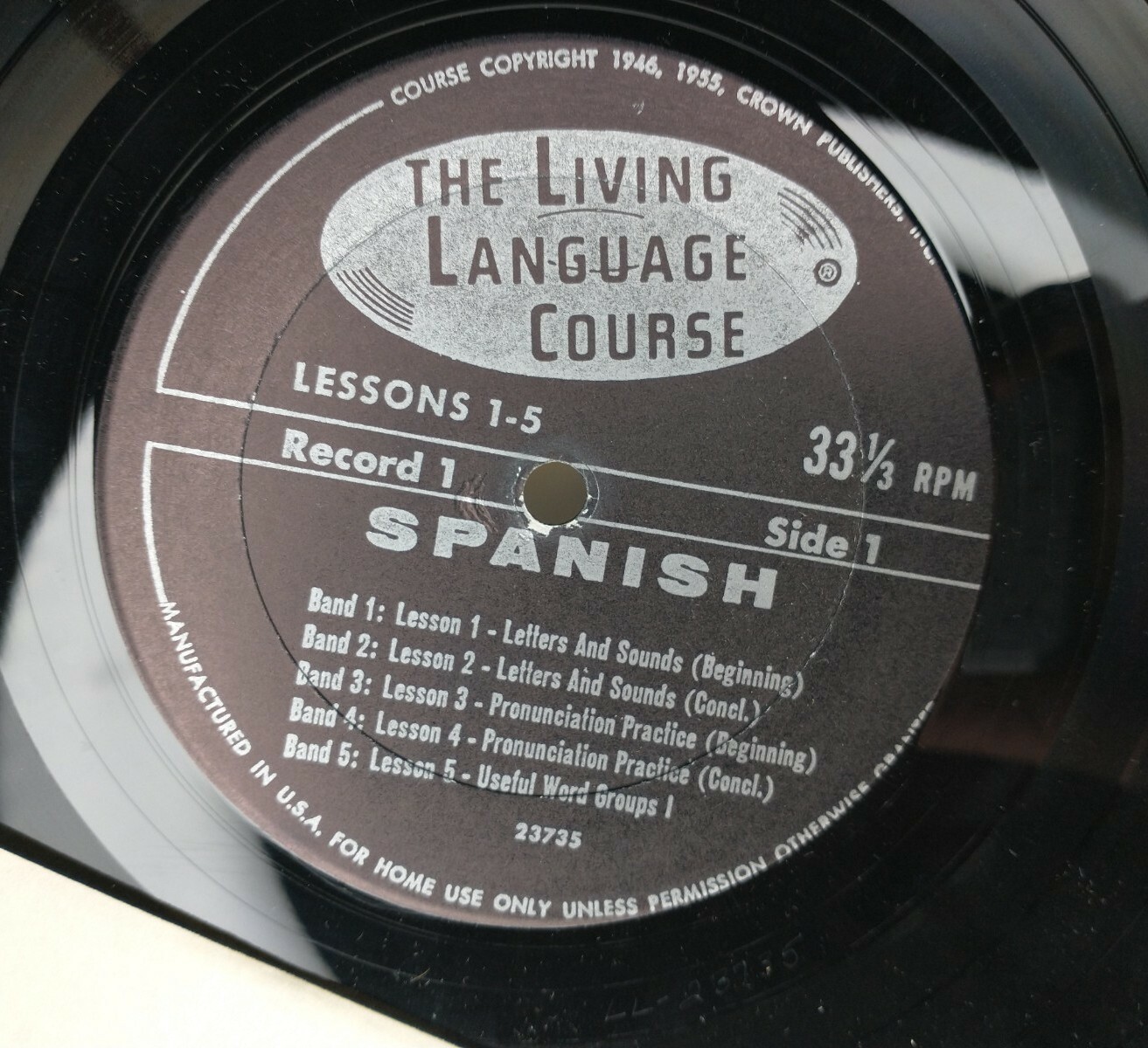 The Living Language Courses Living Spanish 4 Records Vintage 1955