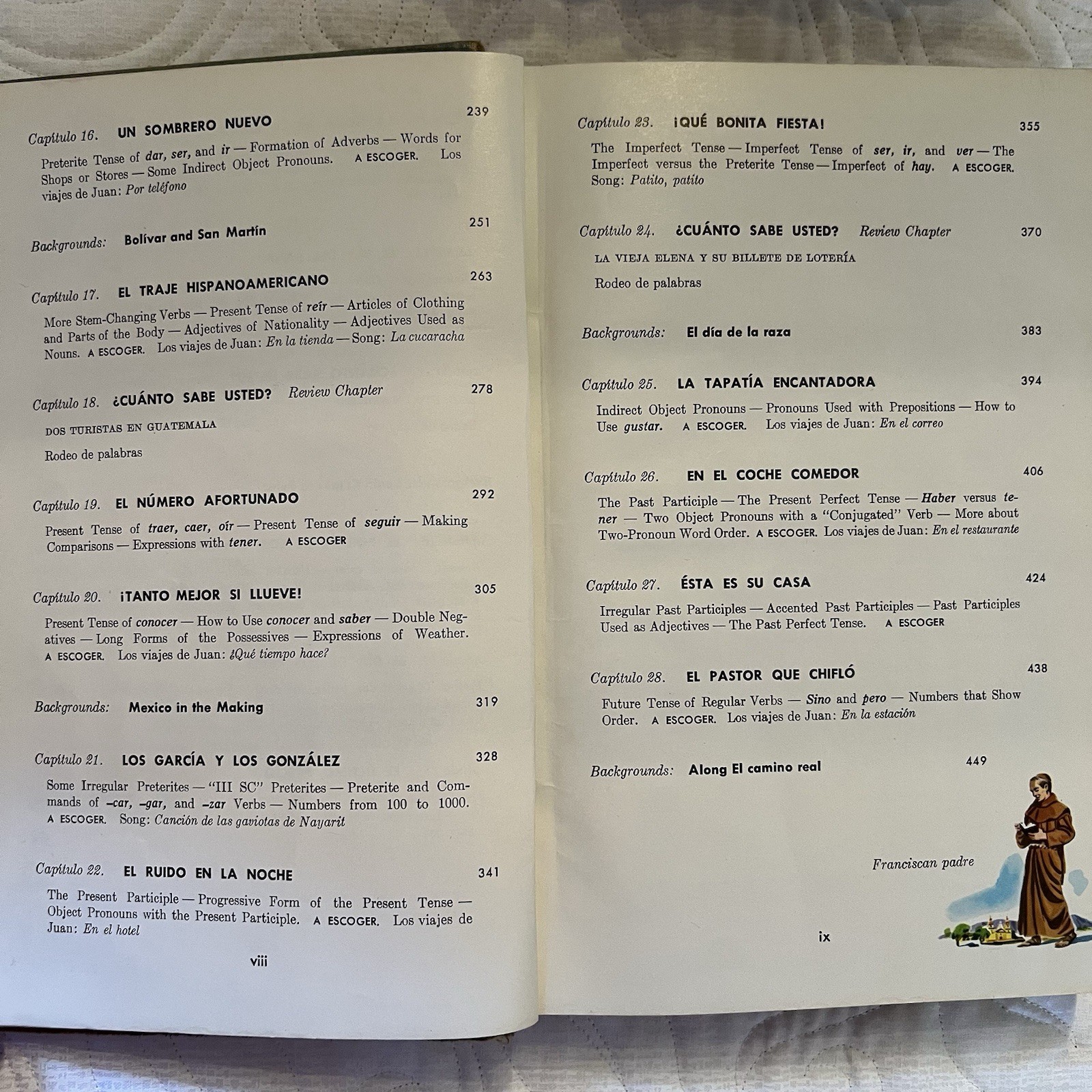 1958 El Camino Real Book 1 by Jarrett & McManus Hardcover Spanish Textbook