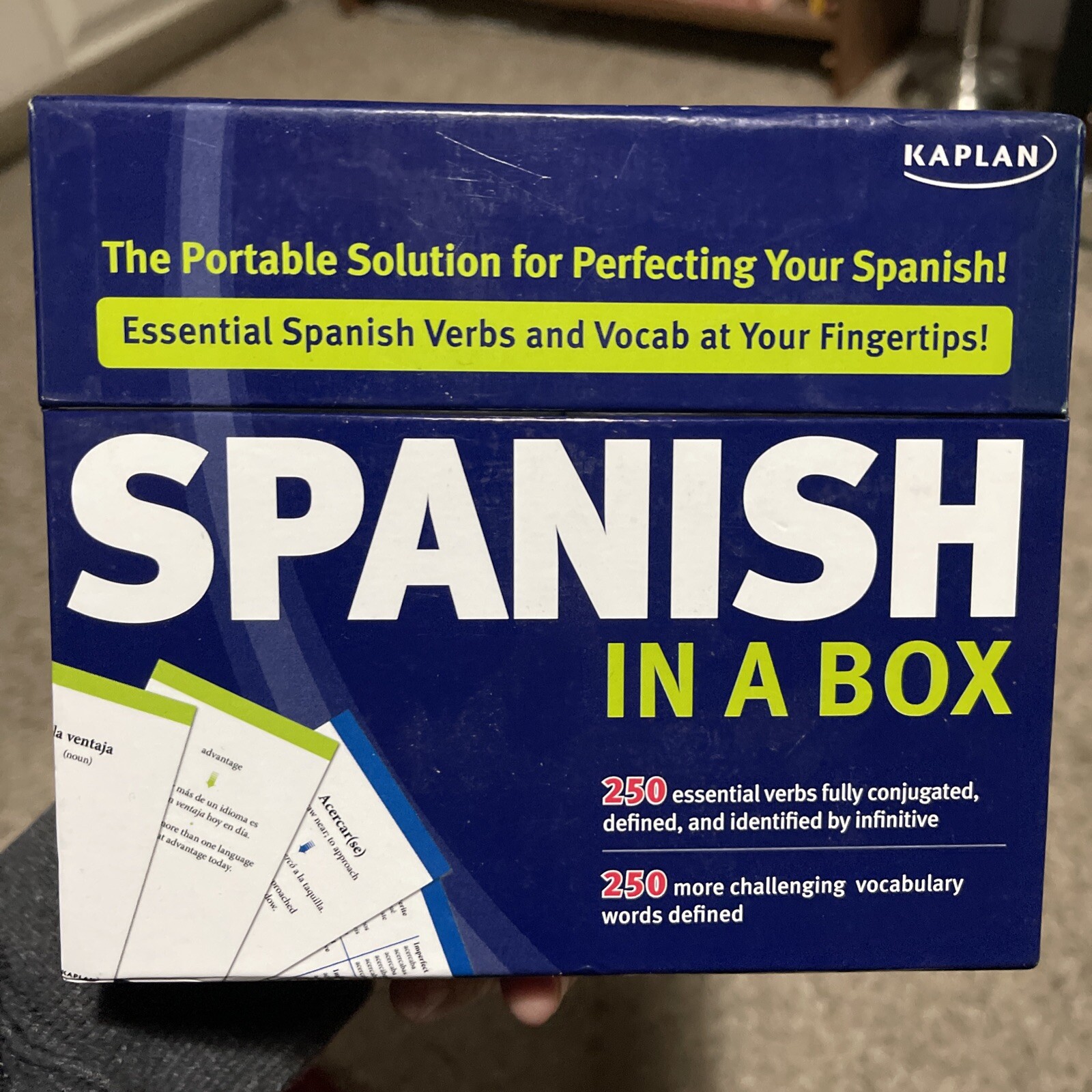 Kaplan Spanish in a Box (Spanish Edition) – Cards By Kaplan – VERY GOOD