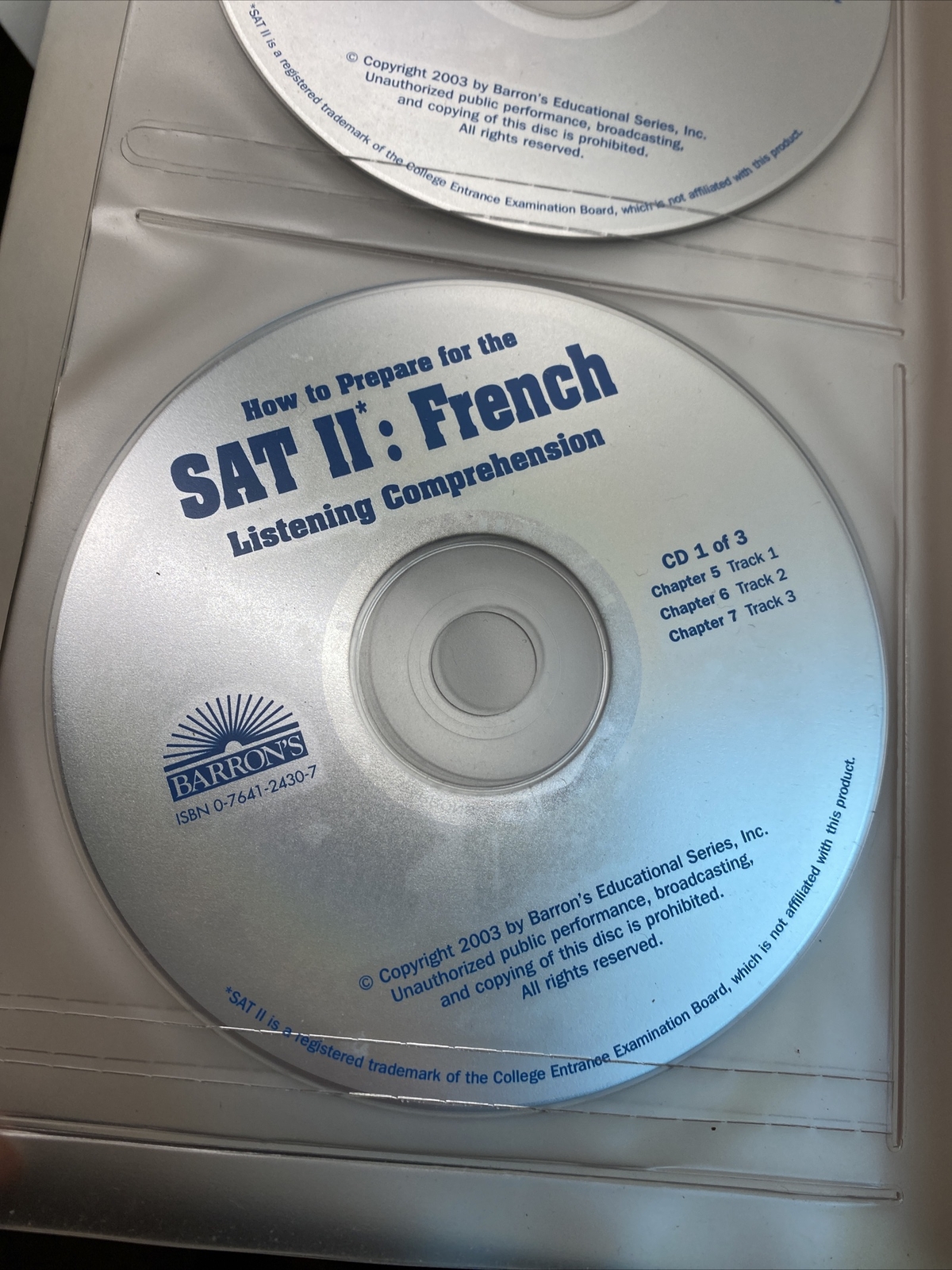 How to Prepare for the SAT II French by Renee White (2003, Trade Paperback) Disk