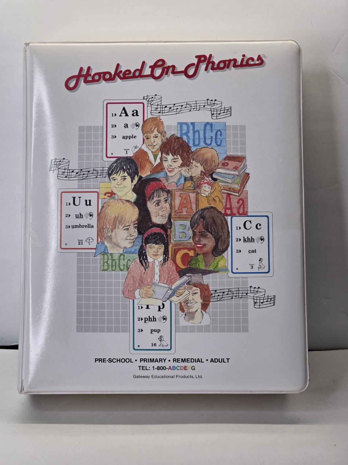 8 Hooked on Phonics 1992 Learn to Read-White Border Cassette Lot and Case Only