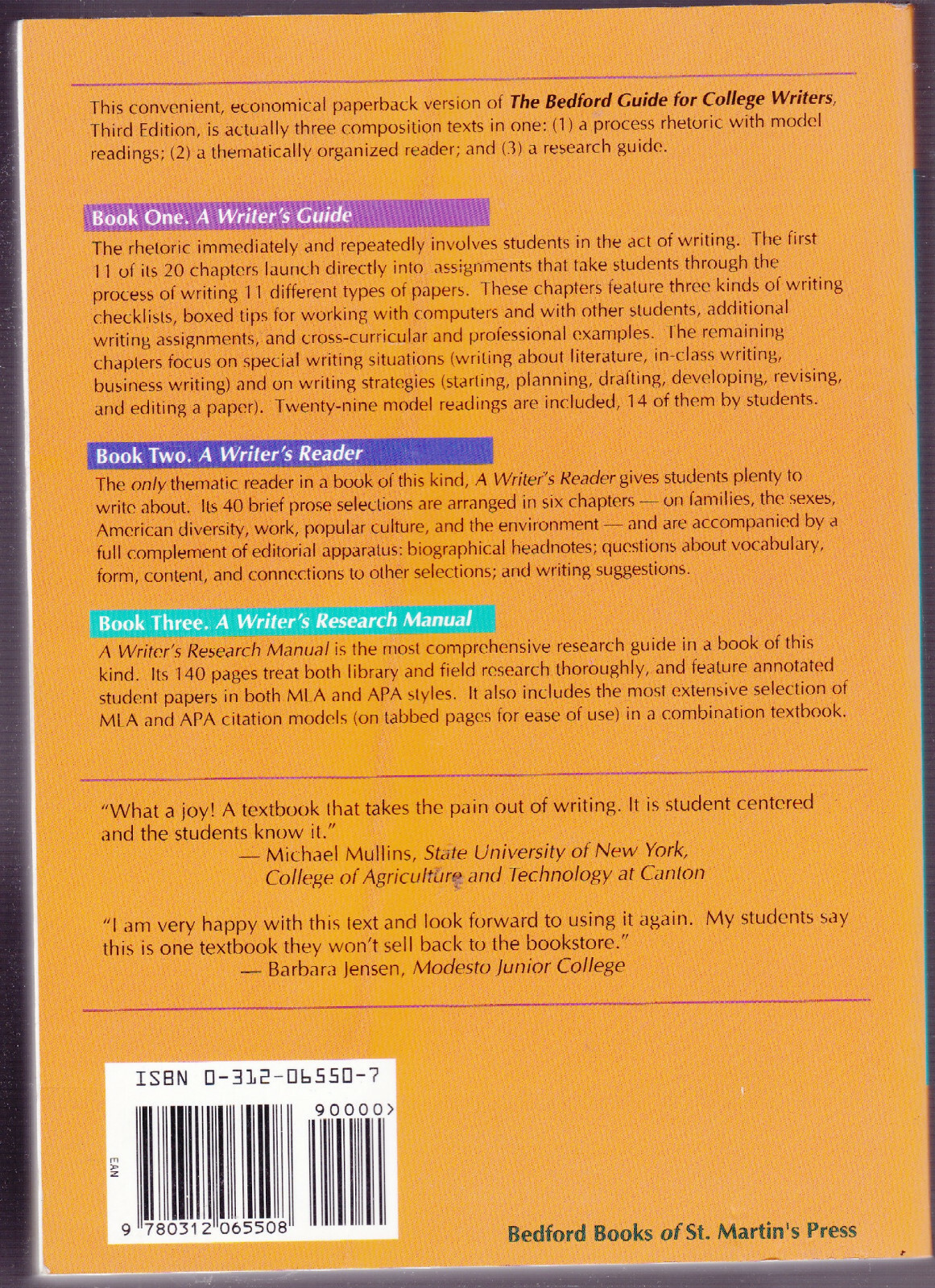 The Bedford Guide for College Writers With Readings: With Reader and Research Ma