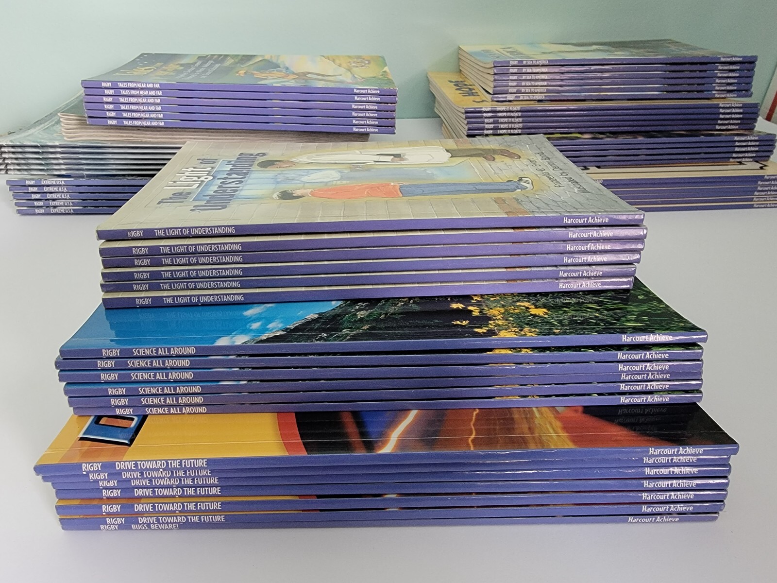 Lot of 64 Rigby Literacy By Design Leveled Readers, Levels S & T, 11 titles
