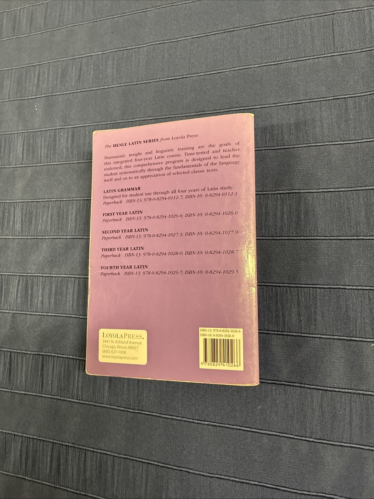 Henle First Year Latin Set – Text and Grammar Book