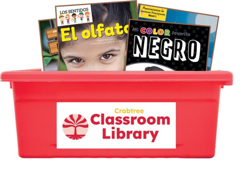 Middle School 50 Book Spanish Classroom Library by Seahorse Crabtree and Publish