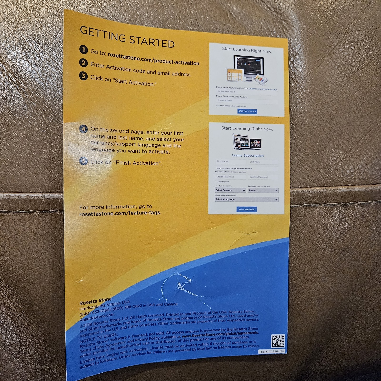 Rosetta Stone – 12 Month Language Access- FRENCH New Download $150 Value