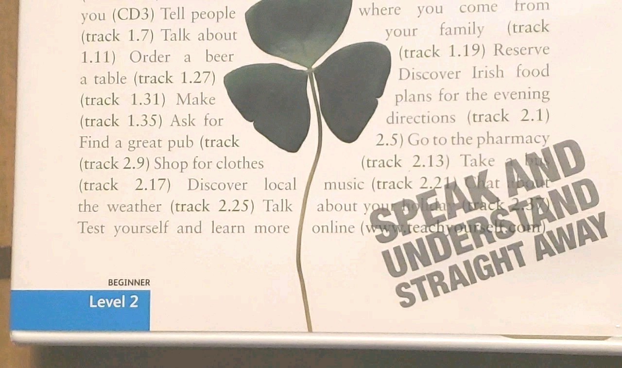 Speak Irish with Confidence • Beginner Level 2 • Teach Yourself • 3 Audio CDs