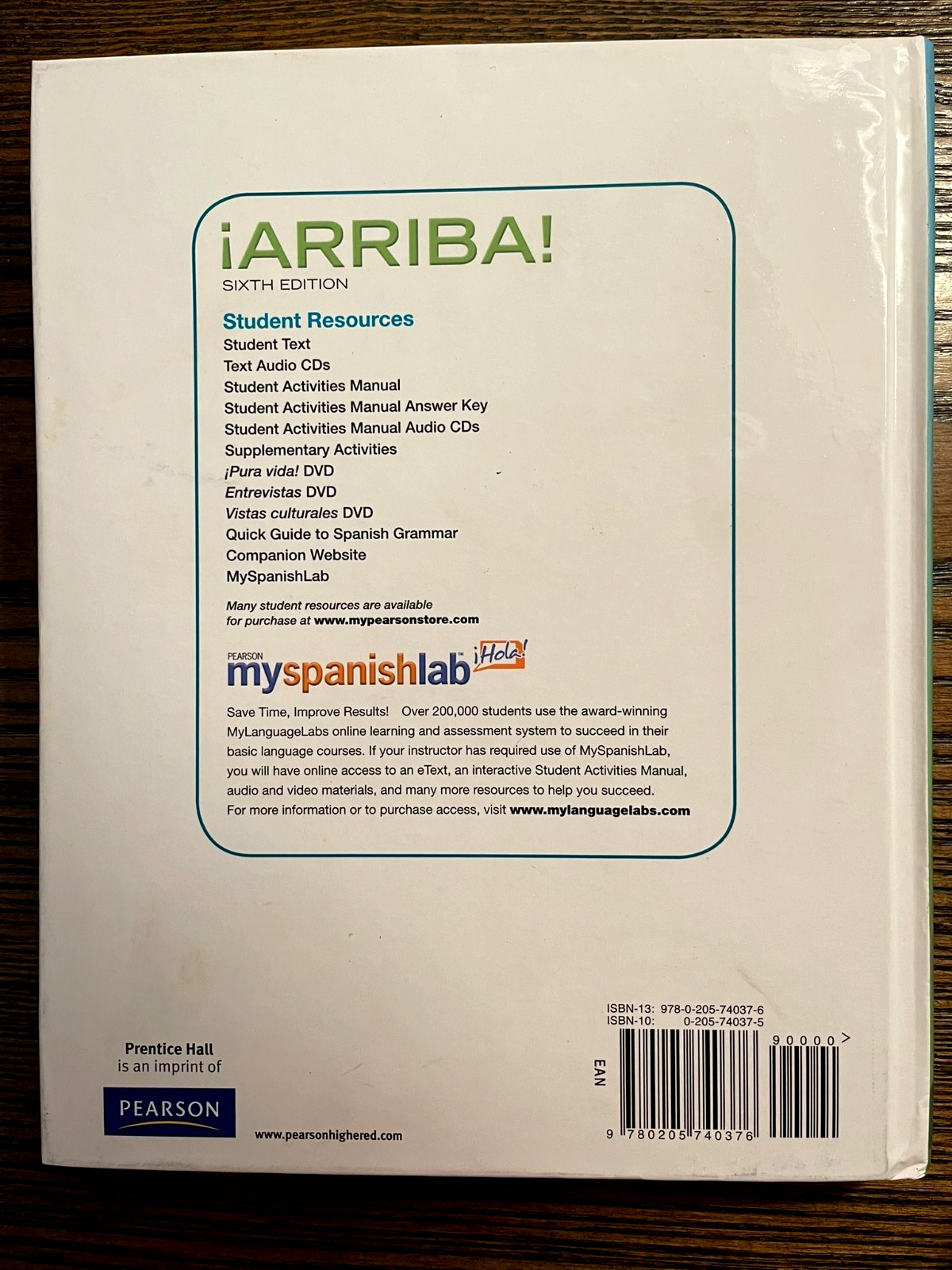 ARRIBA!: COMUNICACION Y CULTURA (6TH EDITION) Hardcover : VeryGood