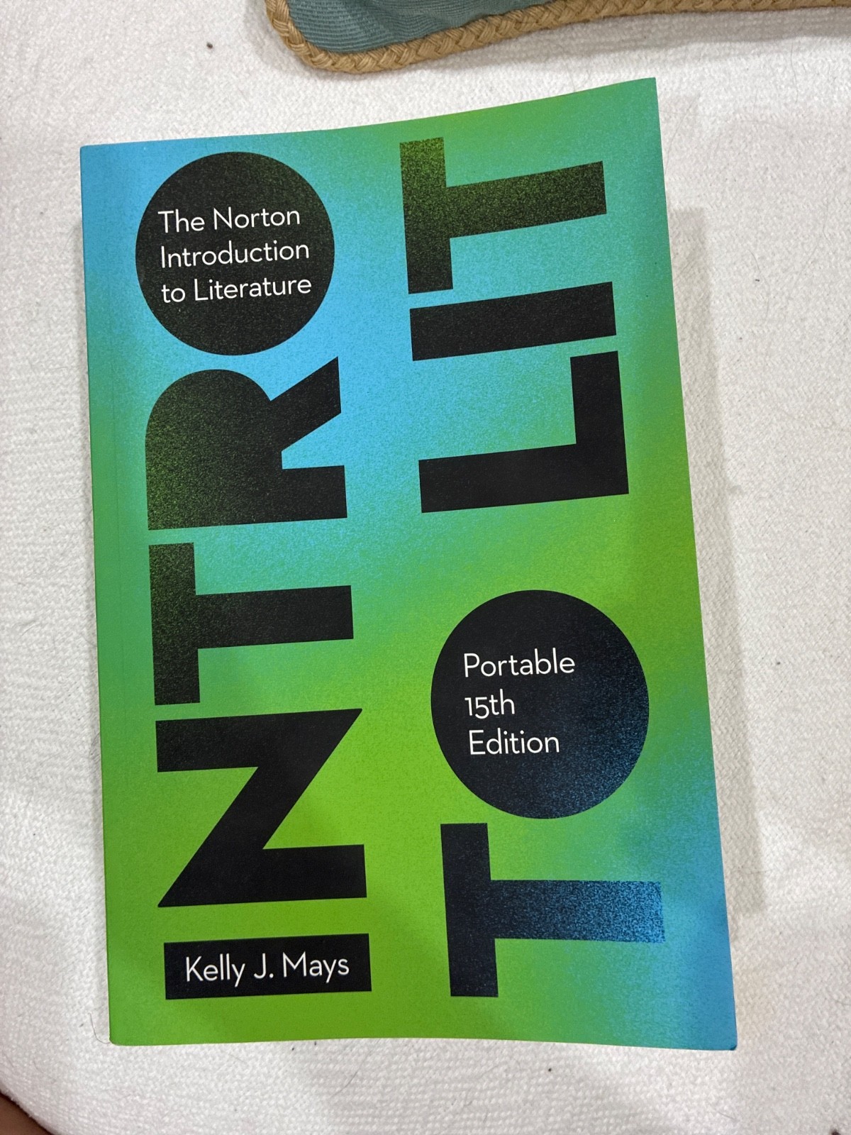 Intro To Lit Textbook portable 15th edition