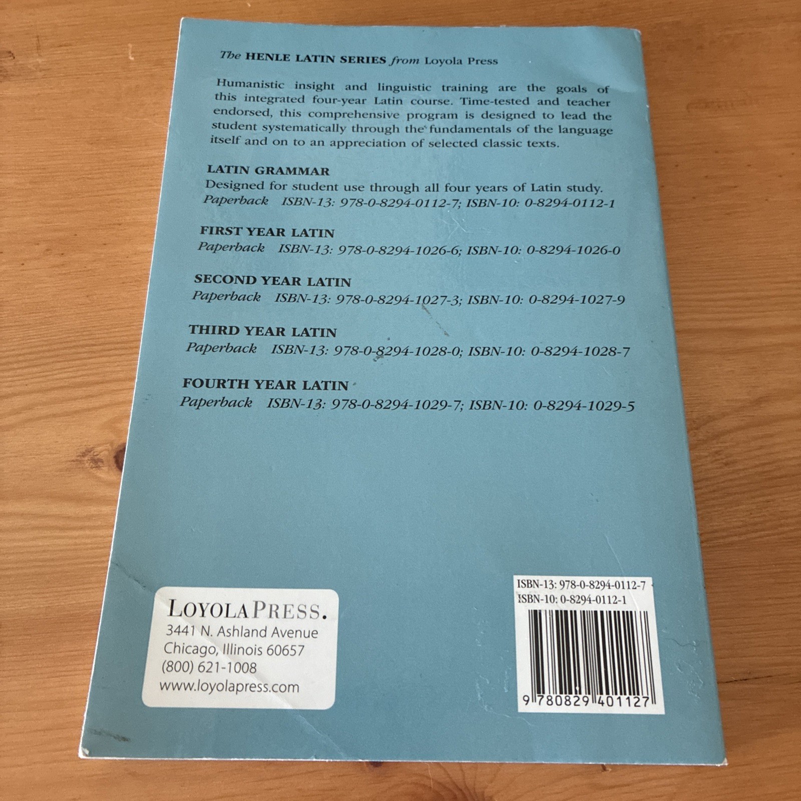 Henle Latin Ser.: Latin Grammar by Robert J. Henle (1980, Trade Paperback)