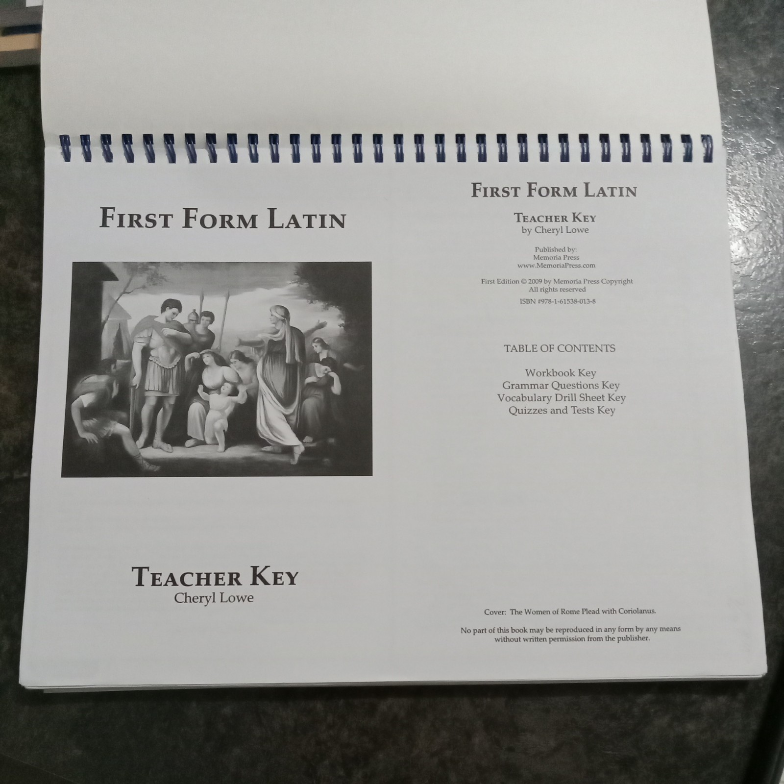 Memoria Press First Form Latin Set,TM, Wb & Test Key, Quizzes&Tests, DVDs
